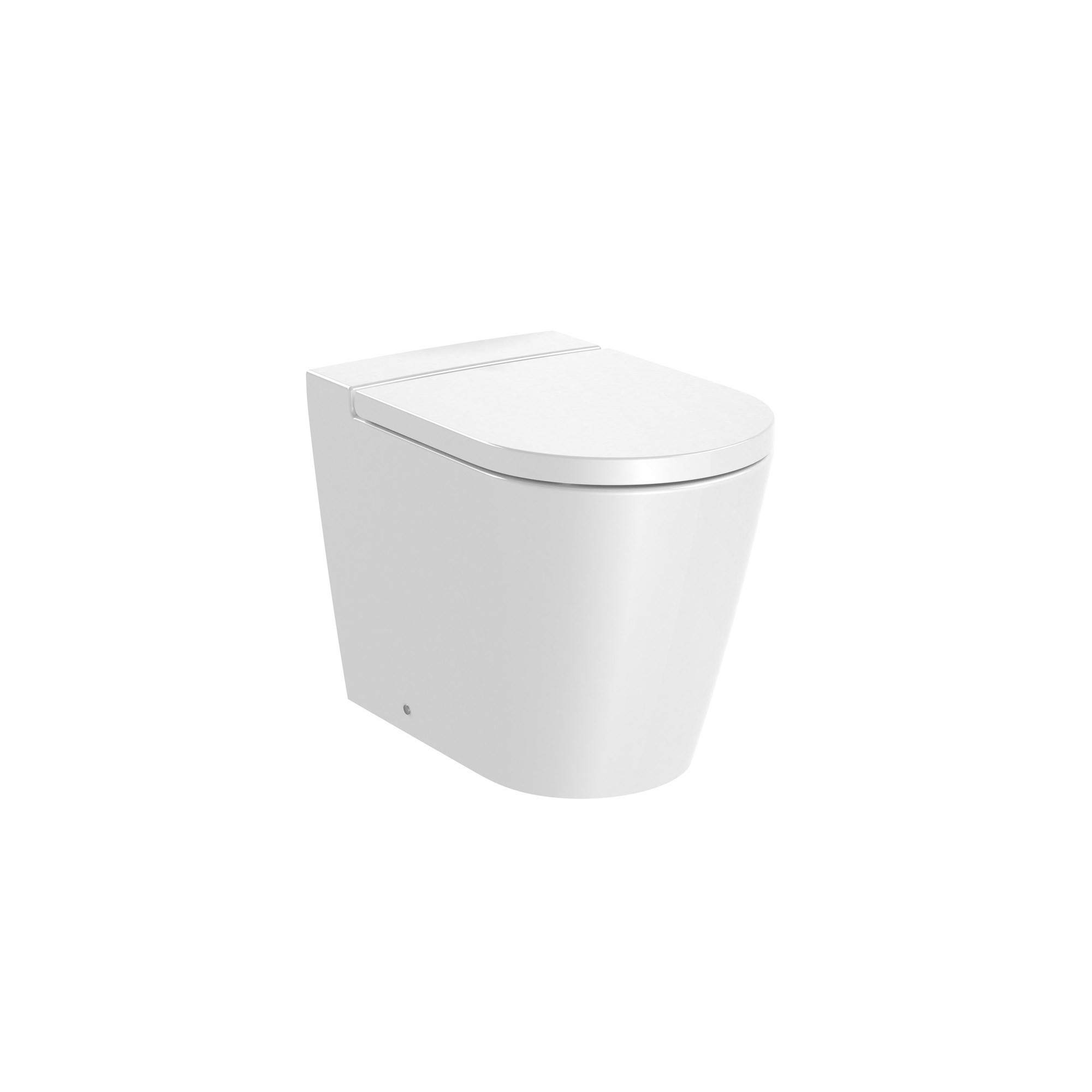 Roca Inspira Round Yerden Klozet, Beyaz, 560 mm, Kanalsız, Çift Çıkışlı A347526000