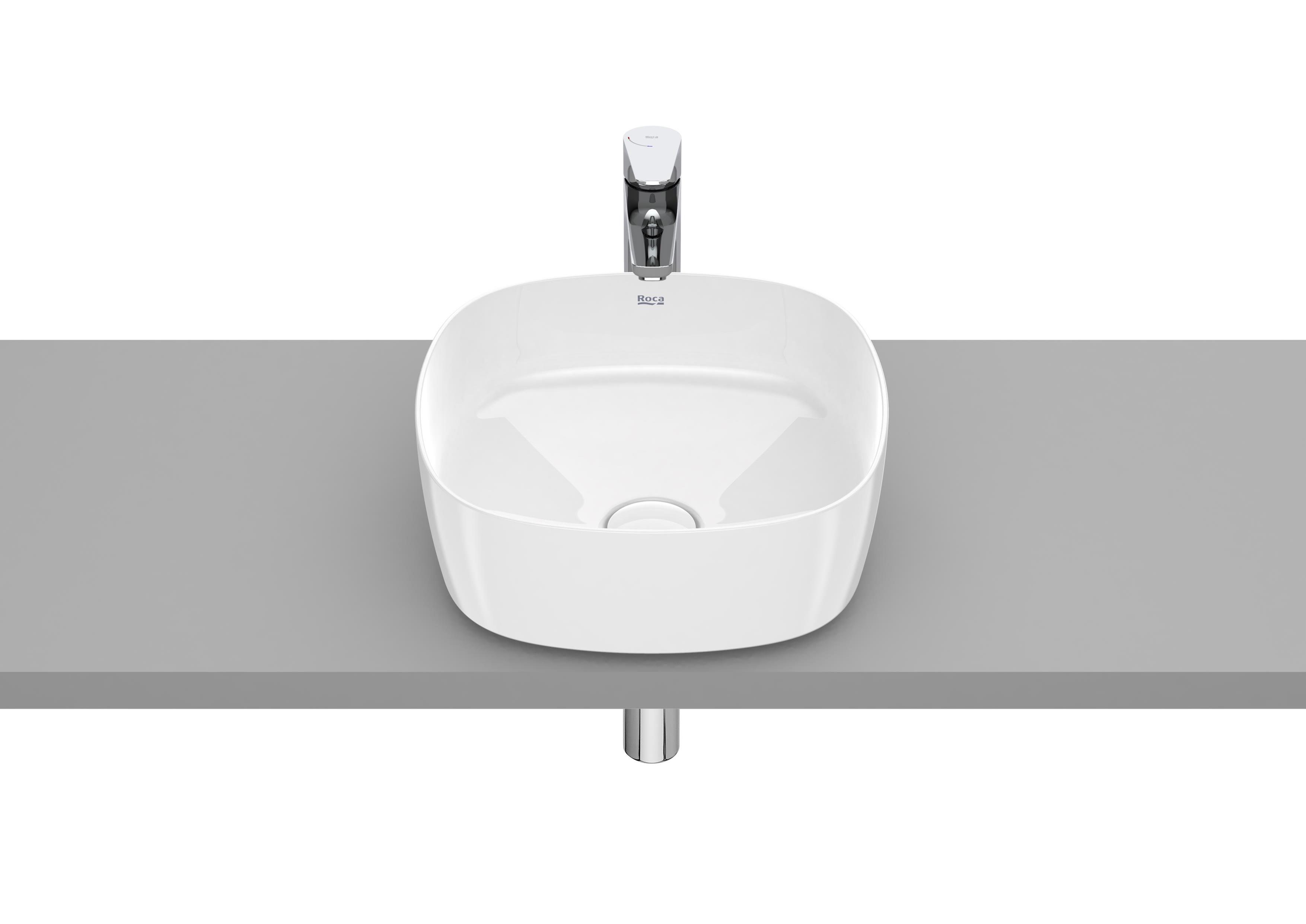Roca Inspira Soft FINECERAMIC® Tezgah Üstü Lavabo Beyaz 370 x 370 mm A327502000 - A327502000