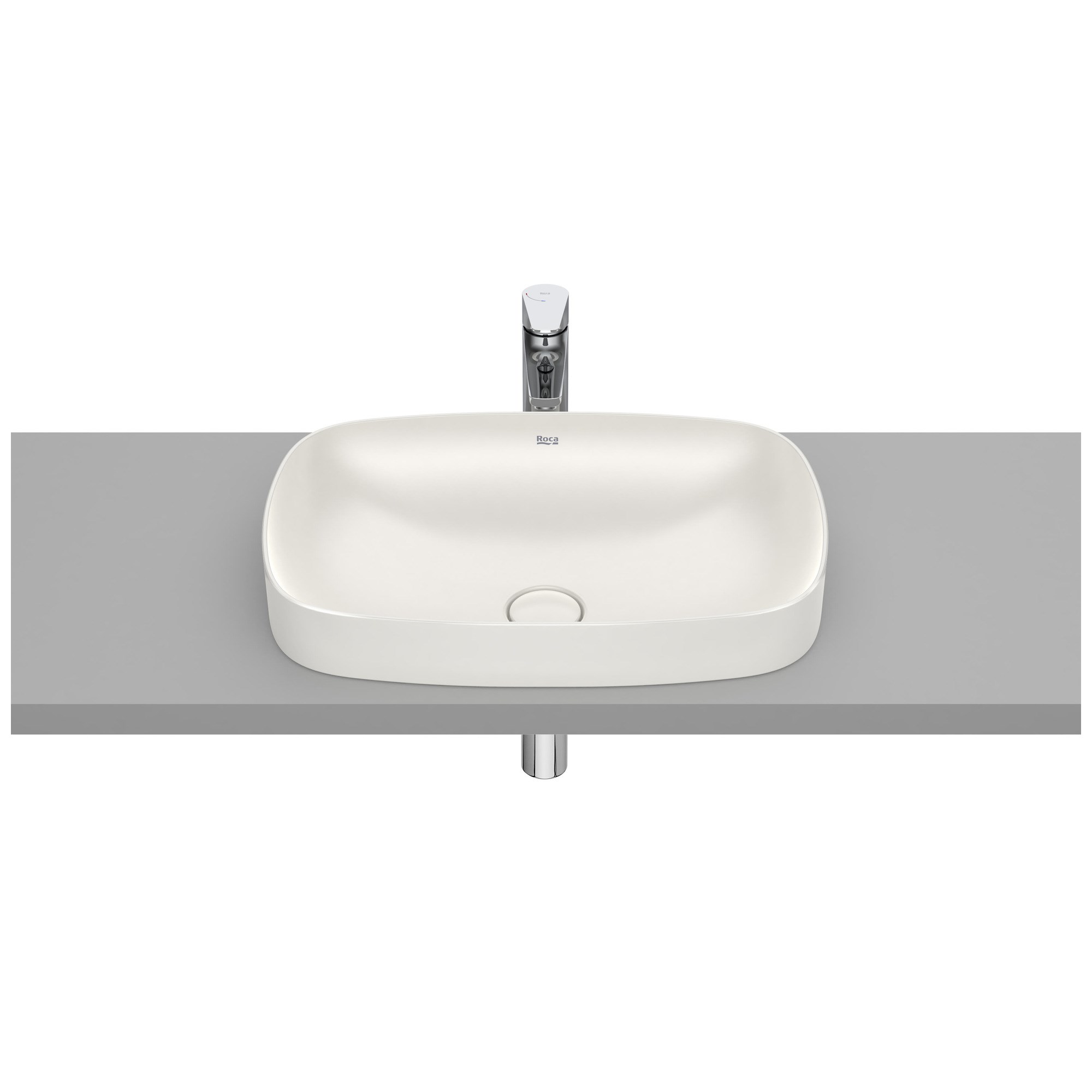 Roca Inspira Soft FINECERAMIC® Tezgah Üstü Gömme Lavabo Bej 550 x 370 mm A327504650