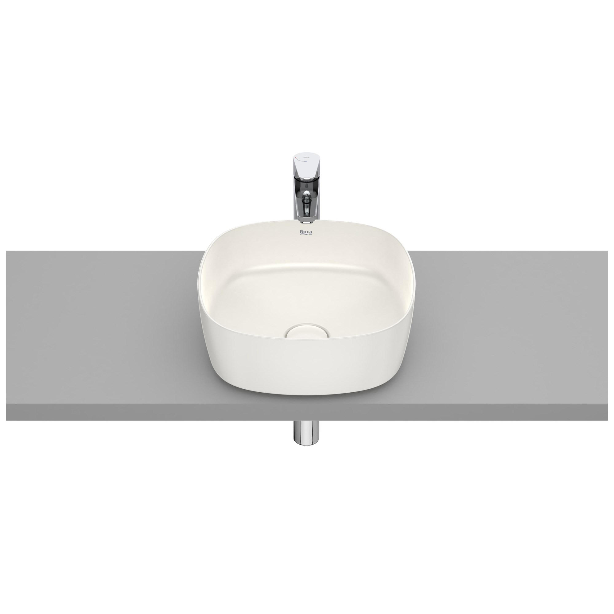 Roca Inspira Soft FINECERAMIC® Tezgah Üstü Lavabo Bej 370 x 370 mm A327502650