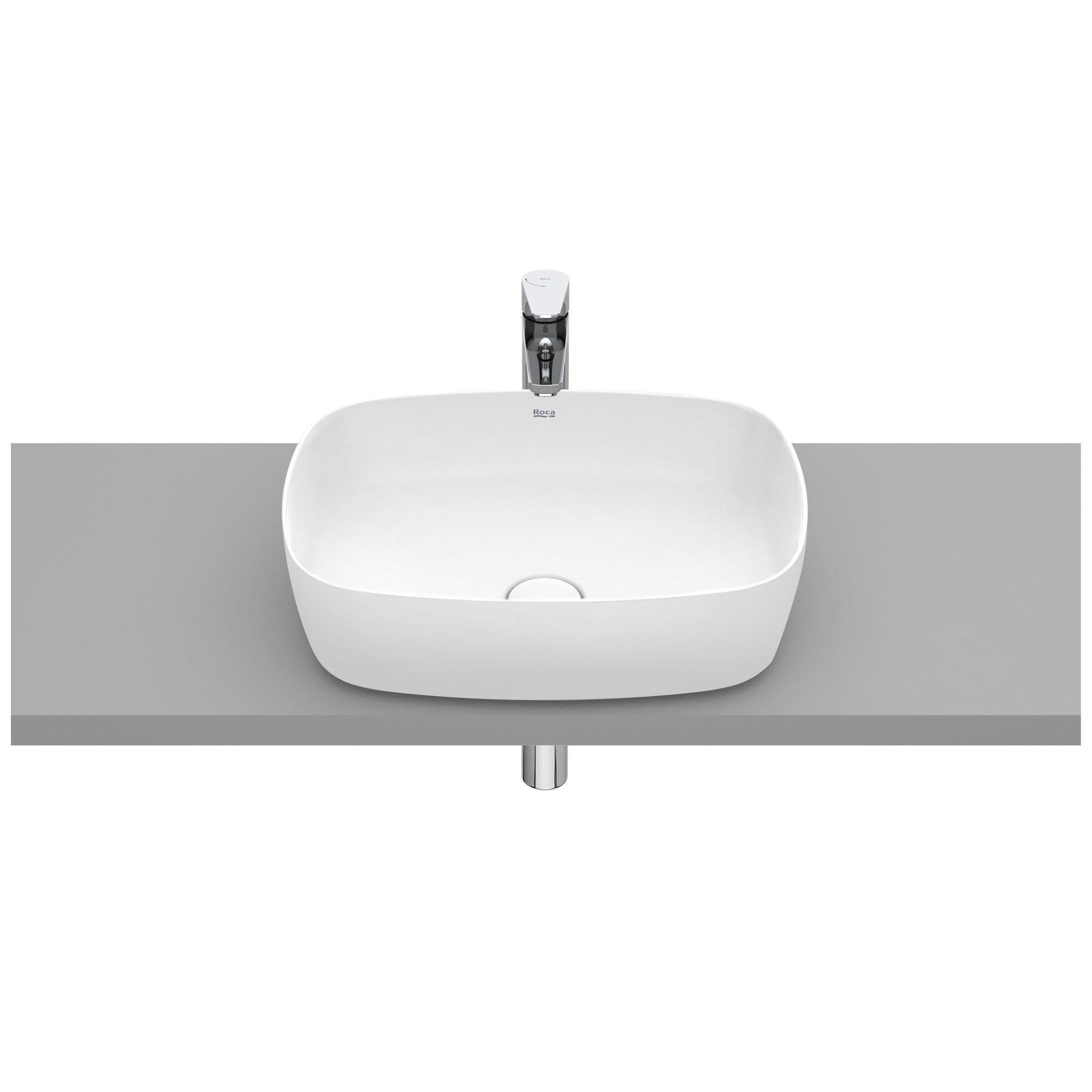 Roca Inspira Soft FINECERAMIC® Tezgah Üstü Lavabo Mat Beyaz 500 x 370 mm A327500620