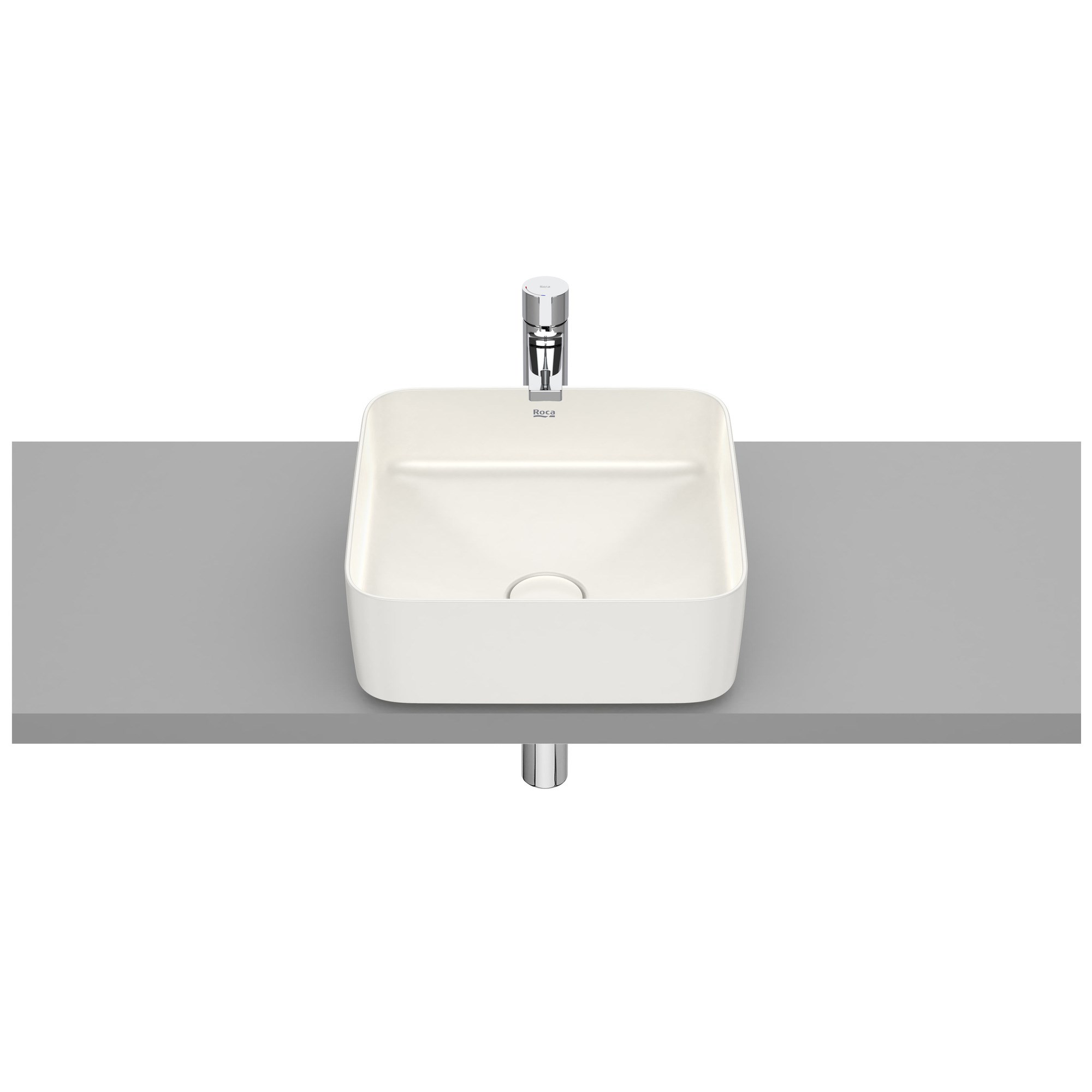 Roca Inspira Square FINECERAMIC® Tezgah Üstü Lavabo Bej 370 x 370 mm A327532650