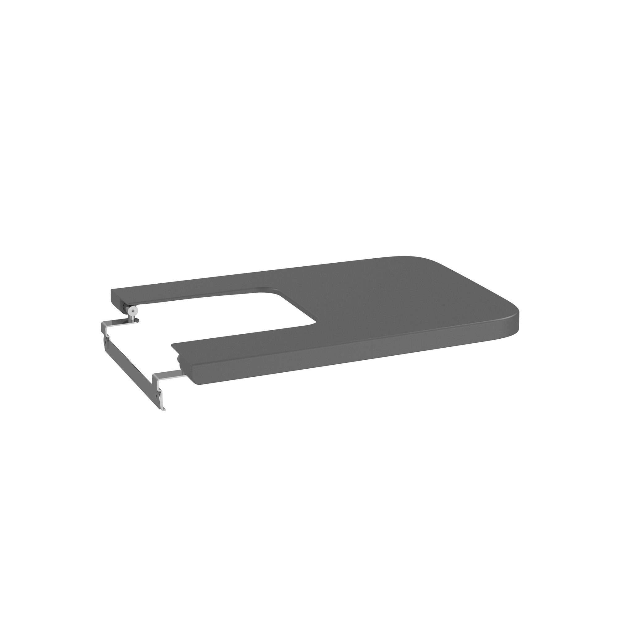 Roca Inspira Square SUPRALIT® Bide Kapağı, Onyx (Mat Siyah), Yavaş Kapanır A80653264B