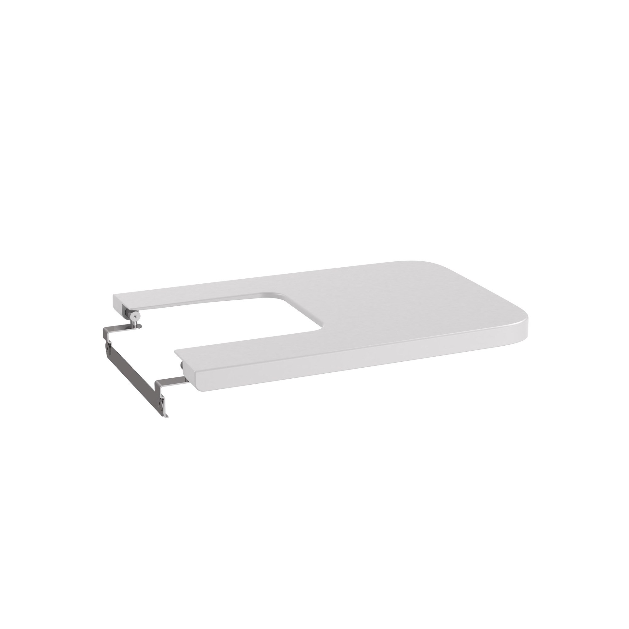 Roca Inspira Square SUPRALIT® Bide Kapağı, İnci, Yavaş Kapanır A80653263B