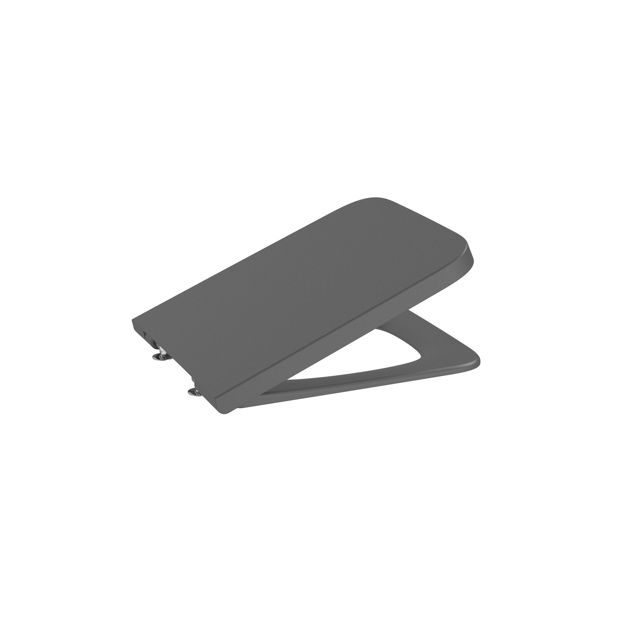 Roca Inspira Square SUPRALIT® Klozet kapağı, Onyx (Mat Siyah), Yavaş Kapanır A80153264B