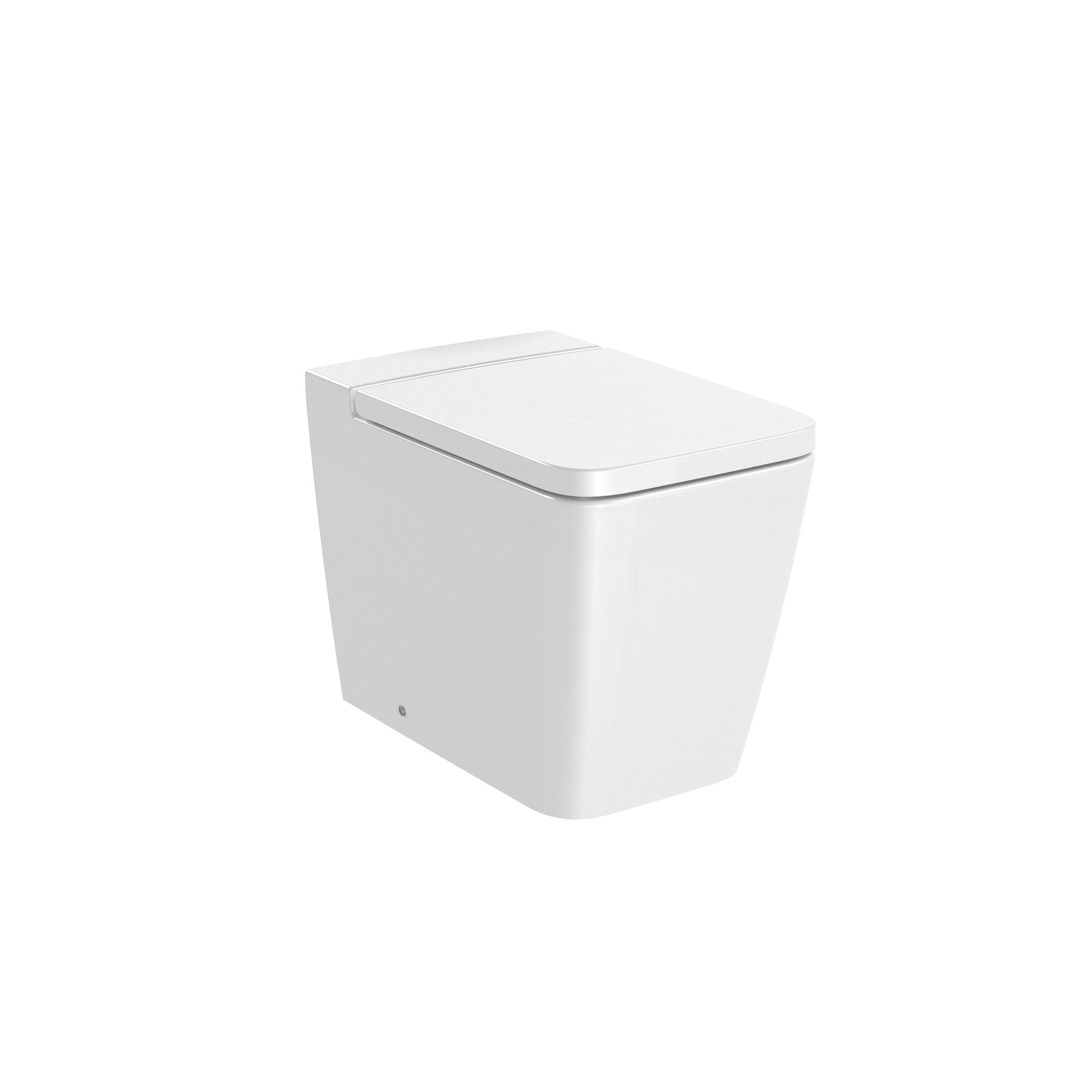 Roca Inspira Square Yerden Klozet, Beyaz, 560 mm, Kanalsız, Çift Çıkışlı A347537000