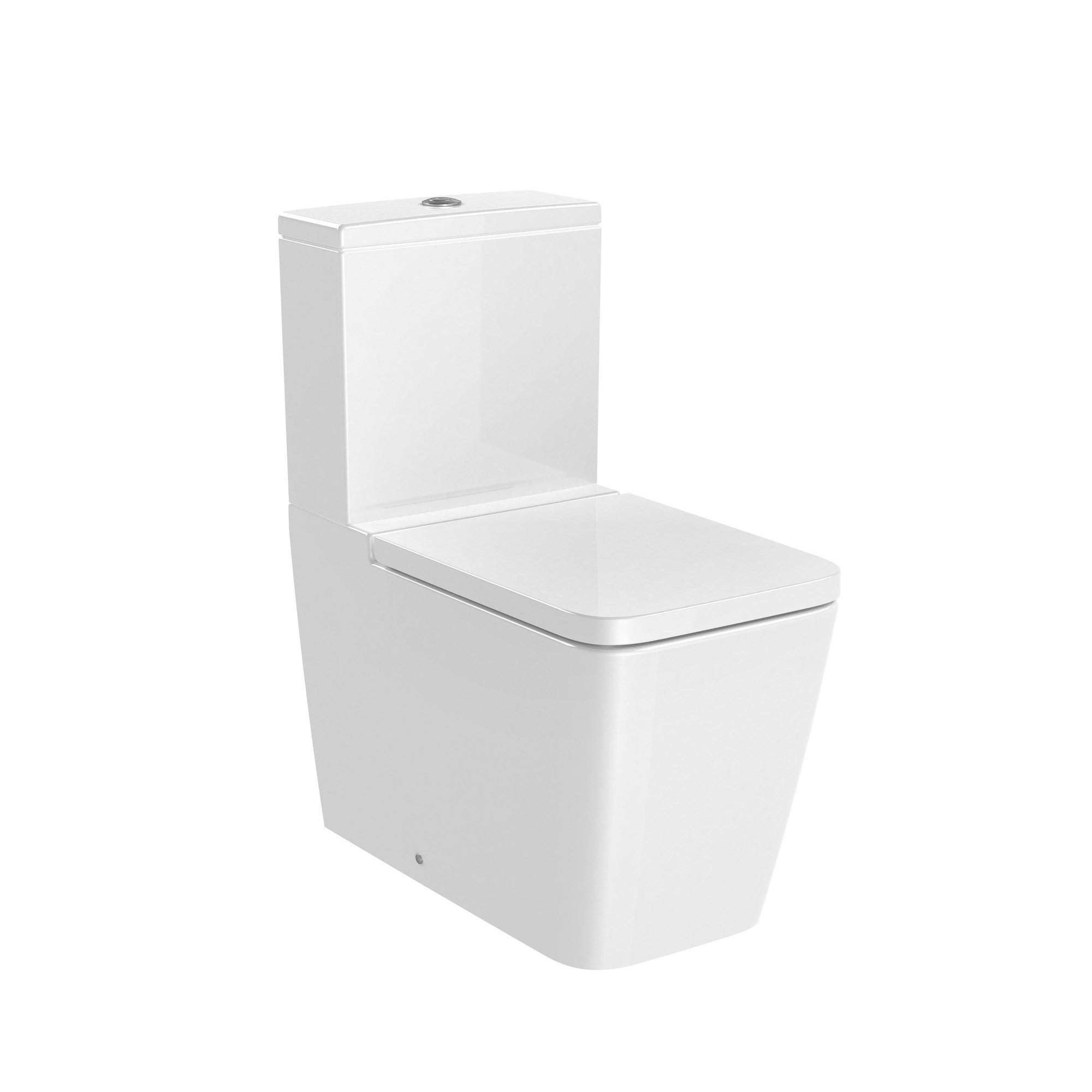 Roca Inspira Square Yerden Klozet Beyaz, 645 mm, Kanalsız, Çift Çıkışlı A342536000