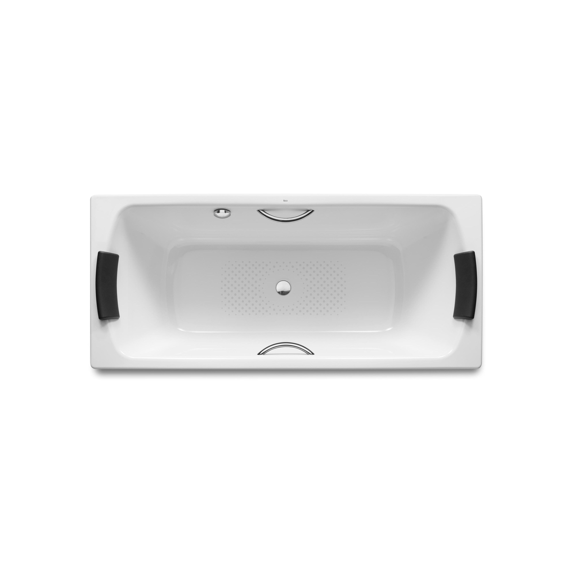 Roca Lun Plus Kaymaz Tabanlı, 1700 x 750 mm, Tutamaklı, Dikdörtgen Çelik Küvet A221350001