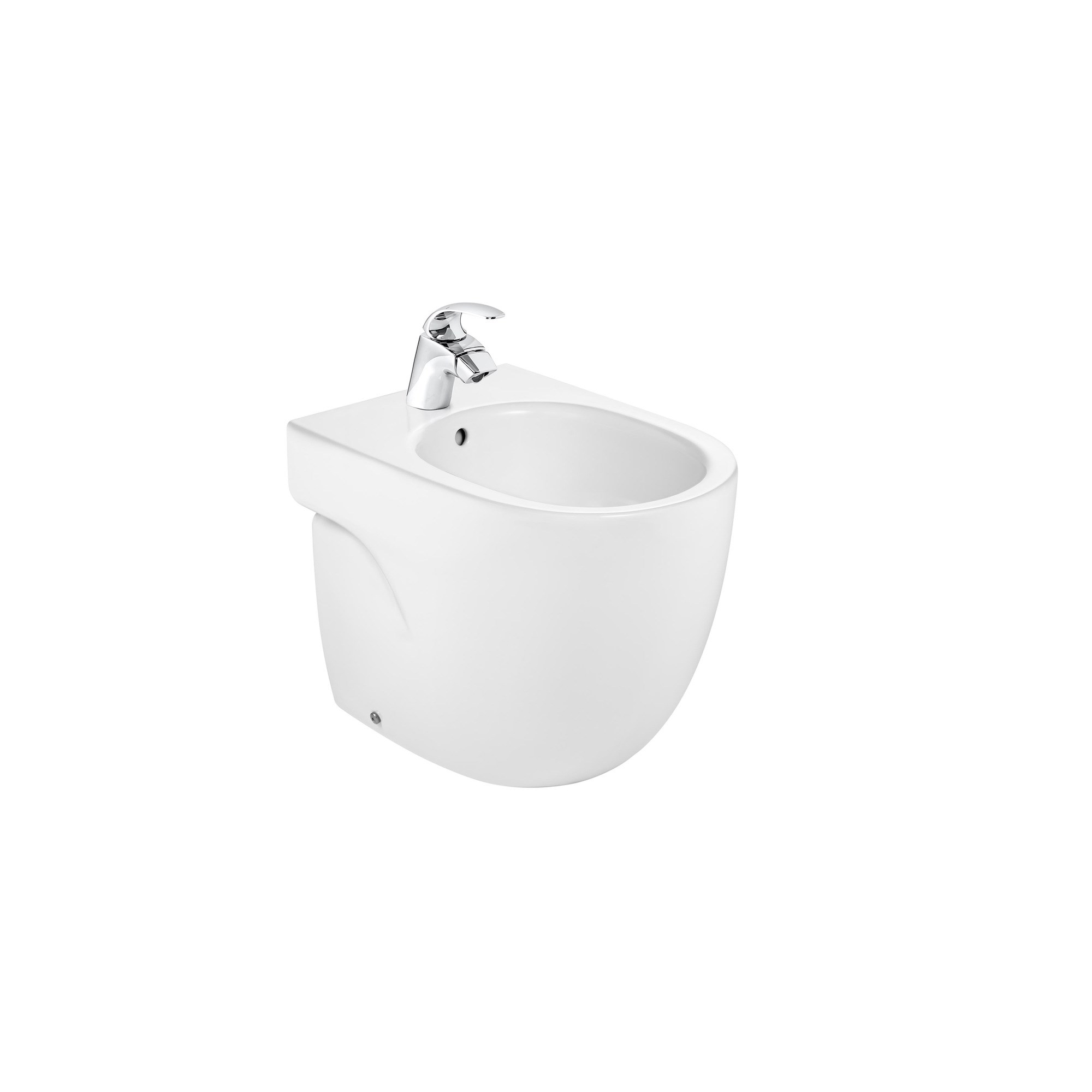Roca Meridian Kompakt Yerden Bide, Beyaz, 520 mm, Tek Batarya Delikli A357247000