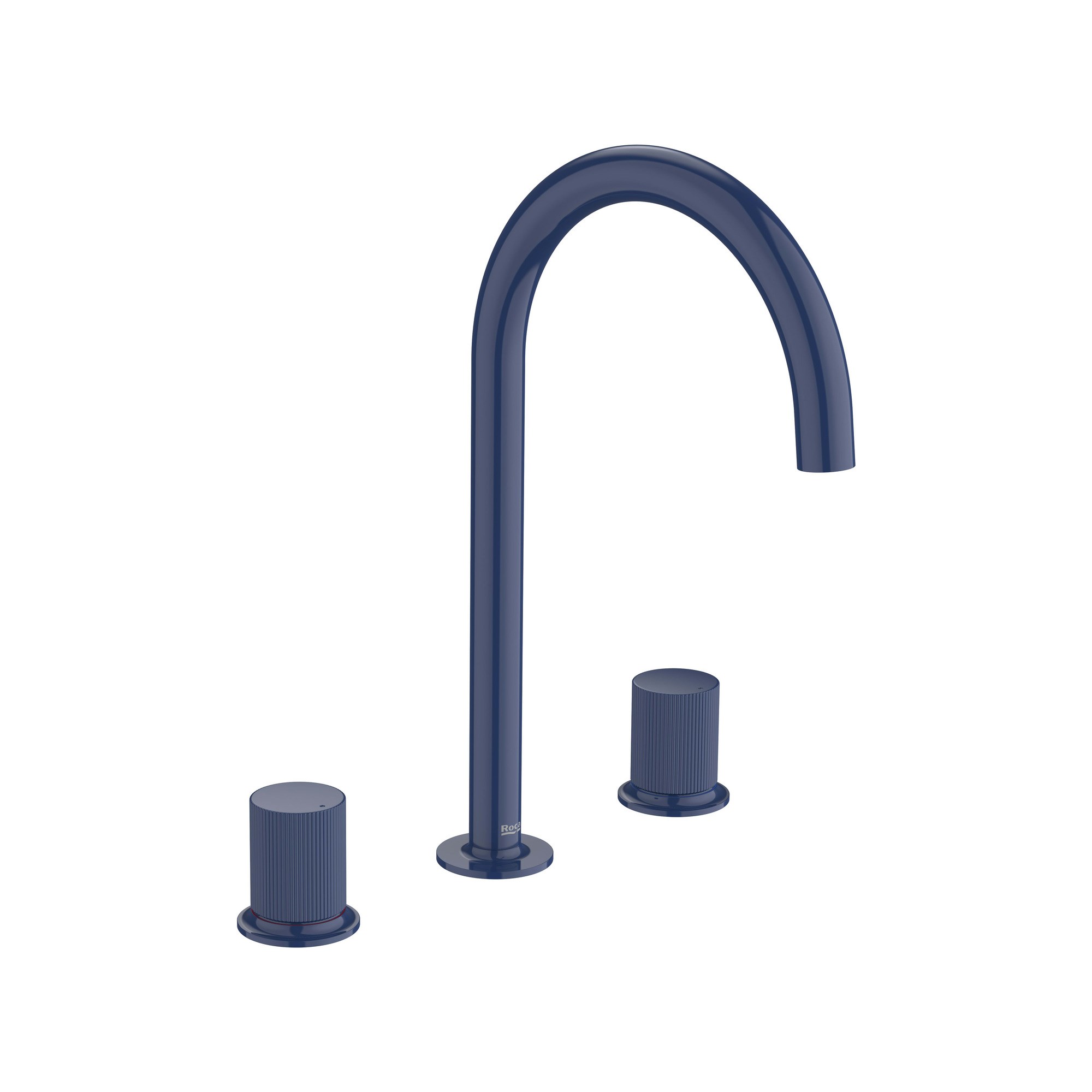 Roca NU CIFT KUMANDA KOLLU LAVABO BATARYASI 3 DELIKLI STRIPES KUMANDA KOLU L SIZE COBALT BLUE A5A3E3FP00