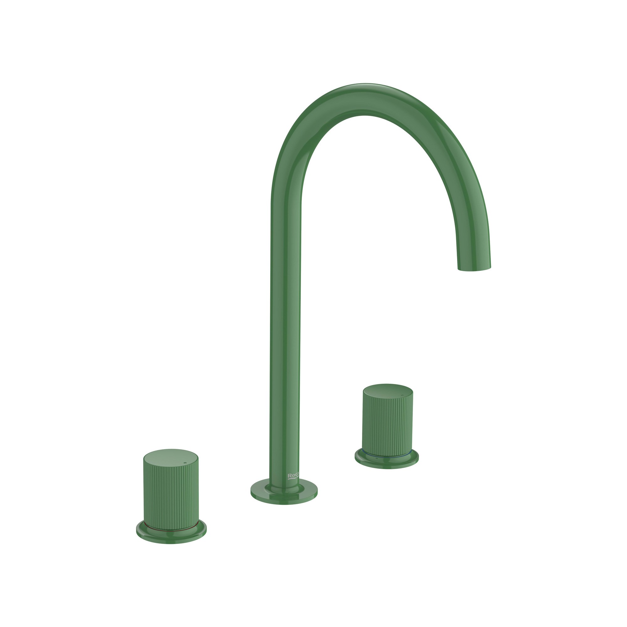 Roca NU CIFT KUMANDA KOLLU LAVABO BATARYASI 3 DELIKLI STRIPES KUMANDA KOLU L SIZE MINT GREEN A5A3E3FP20