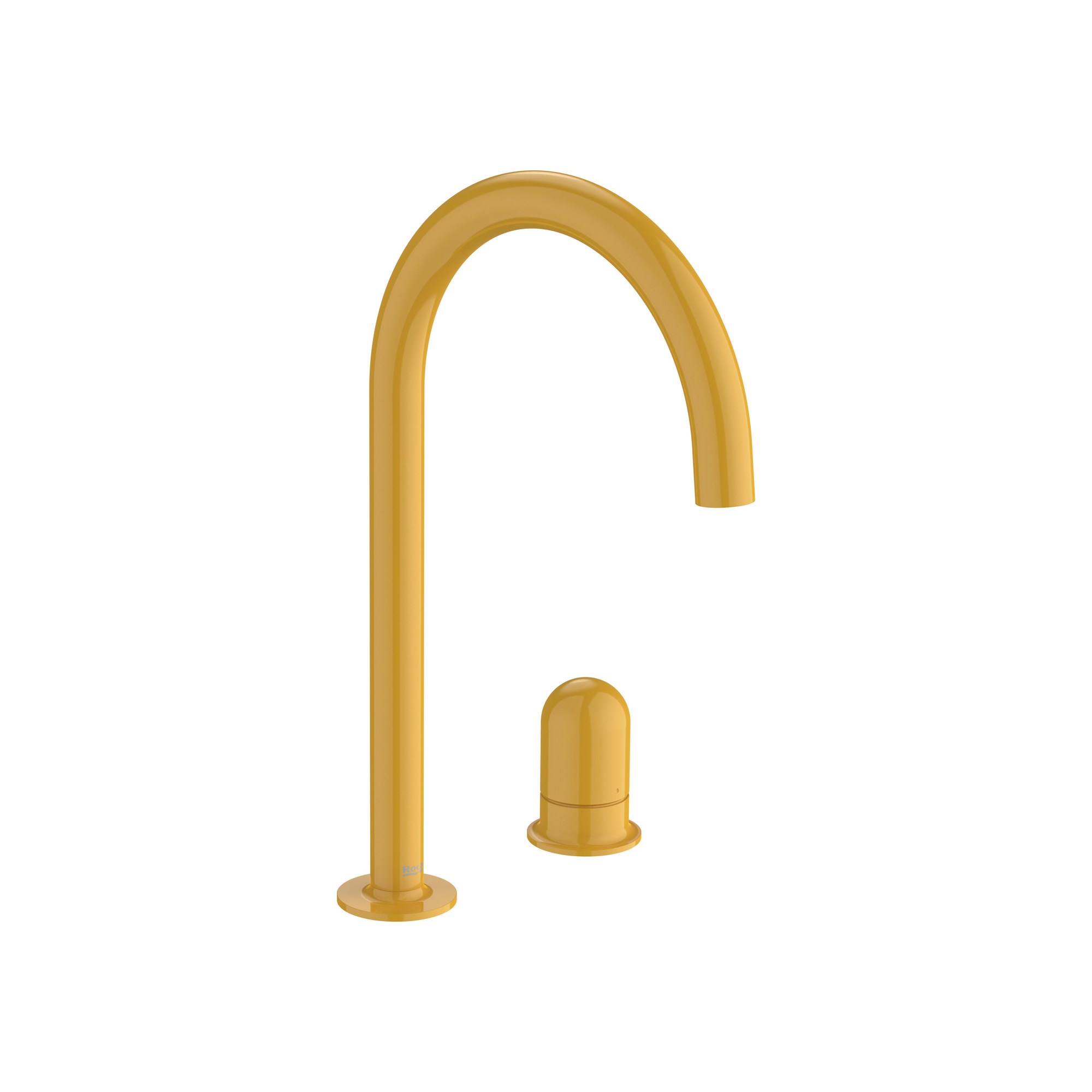 Roca NU LAVABO BATARYASI 2 DELIKLI DOME KUMANDA KOLU L SIZE HONEY YELLOW A5A3W3FP10
