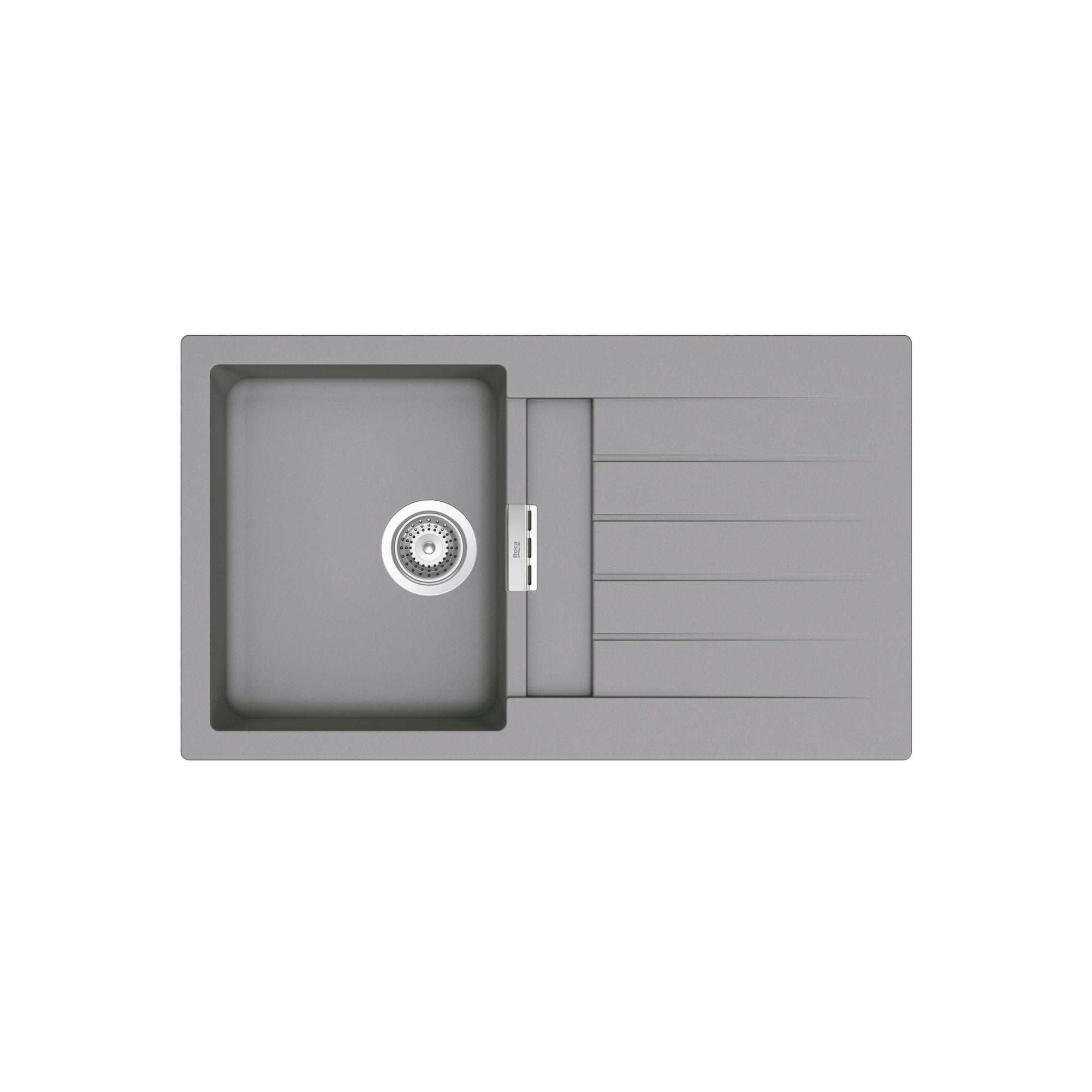 Roca Oslo QUARZEX® Eviye Gri, 860 x 500 mm A880120110