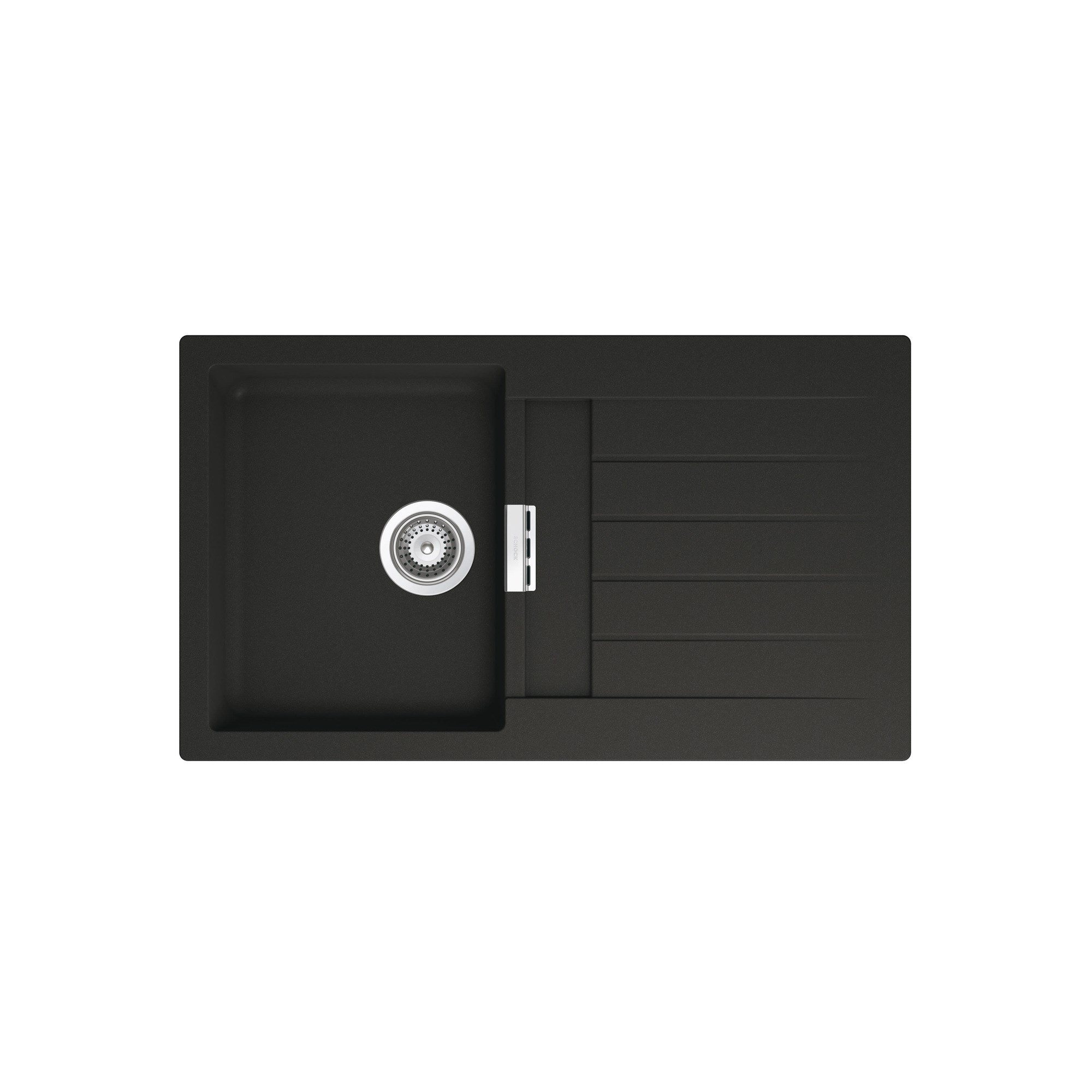 Roca Oslo QUARZEX® Eviye Siyah, 860 x 500 mm A880120940