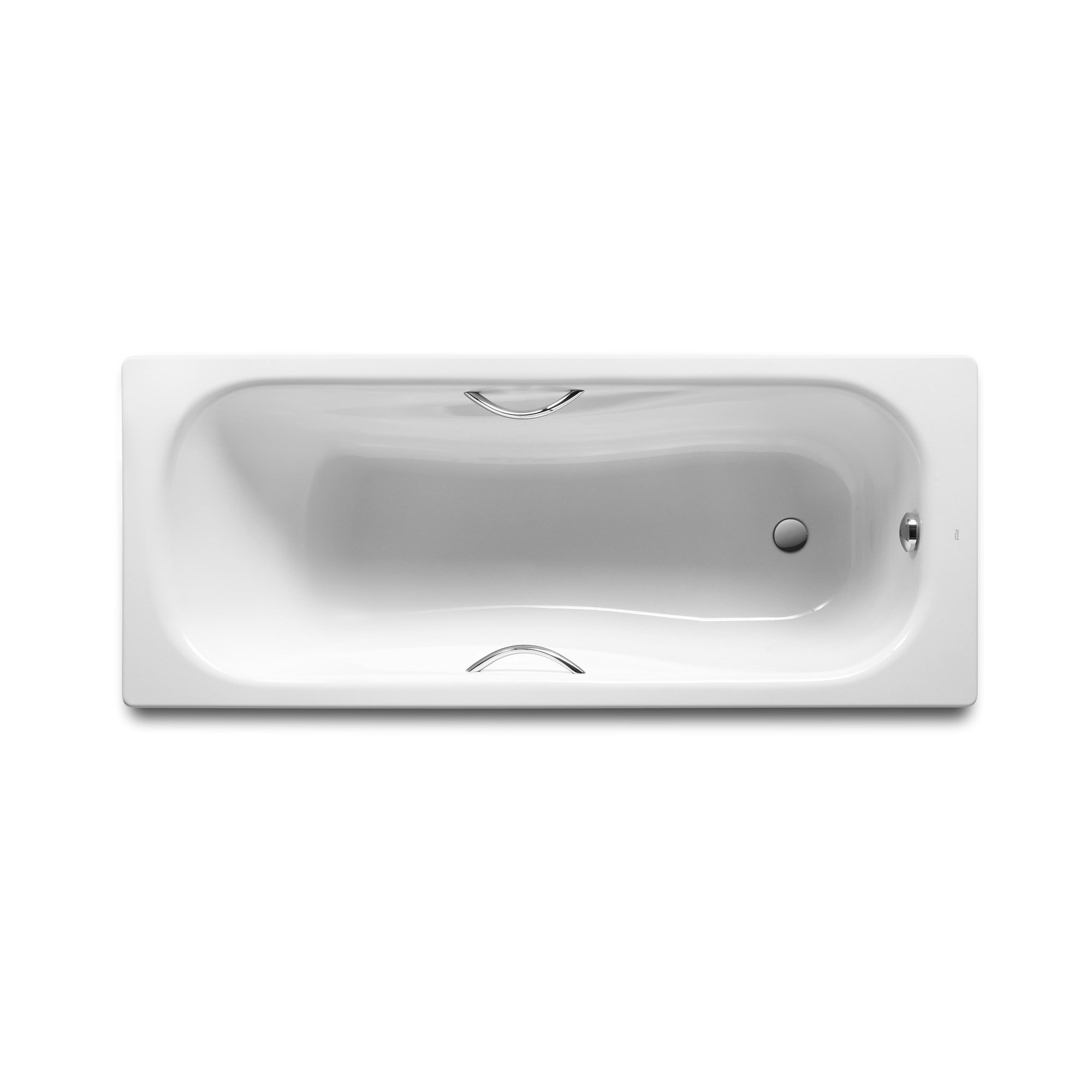 Roca Princess Kaymaz Tabanlı, 1700 x 750 mm, Tutamaklı, Dikdörtgen Çelik Küvet A220270001