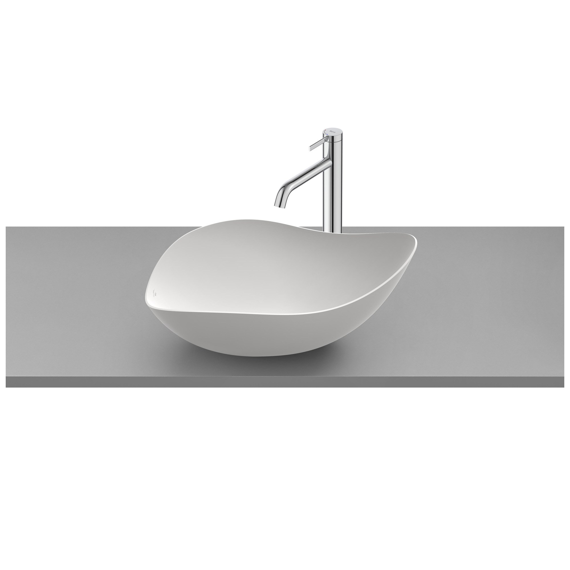 Roca Ruy Ohtake Tezgah Üstü Lavabo Mat Beyaz 540 x 375 mm A327A13620