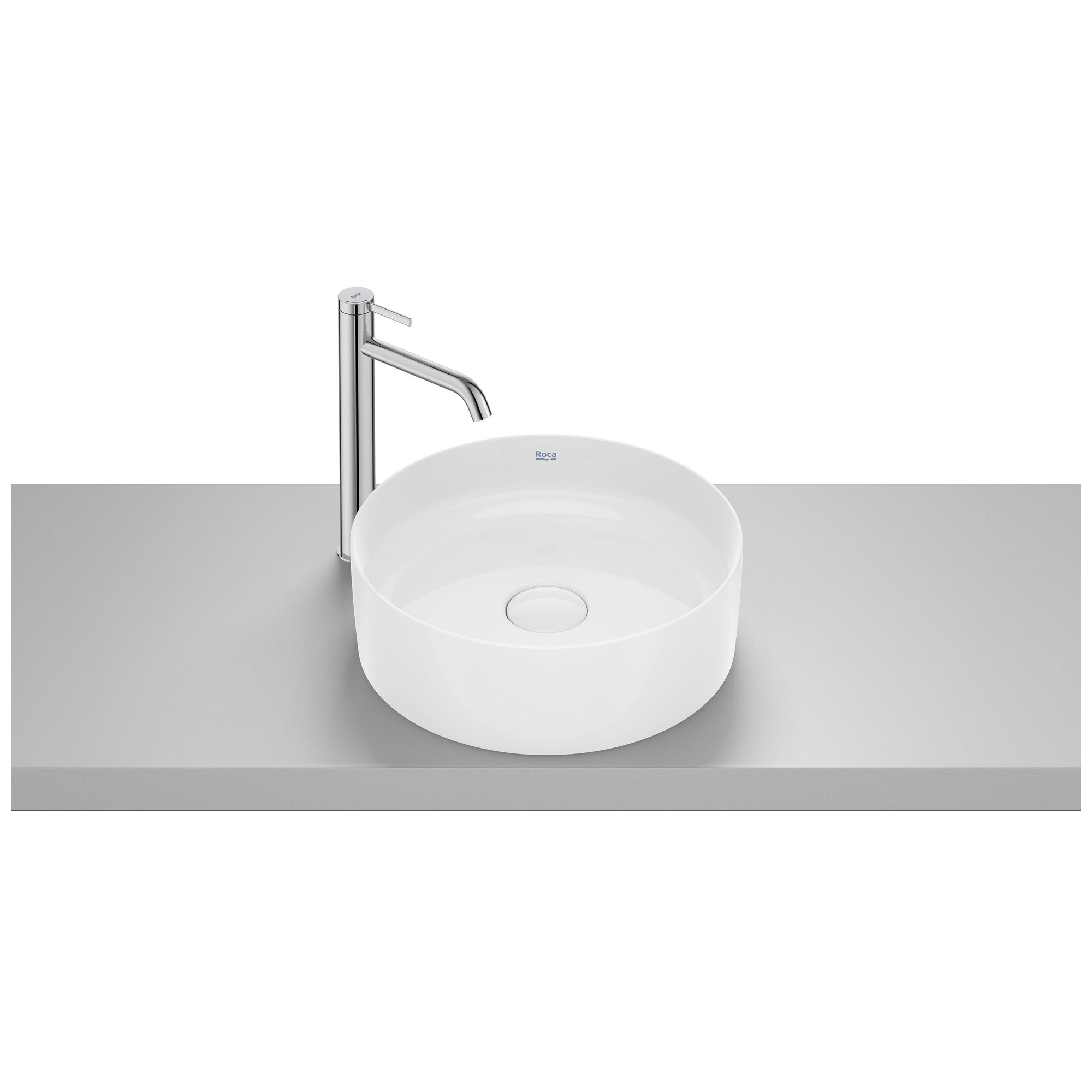 Roca Terra Tezgah üstü FINECERAMIC® lavabo 390x390x130 mm A32787N000