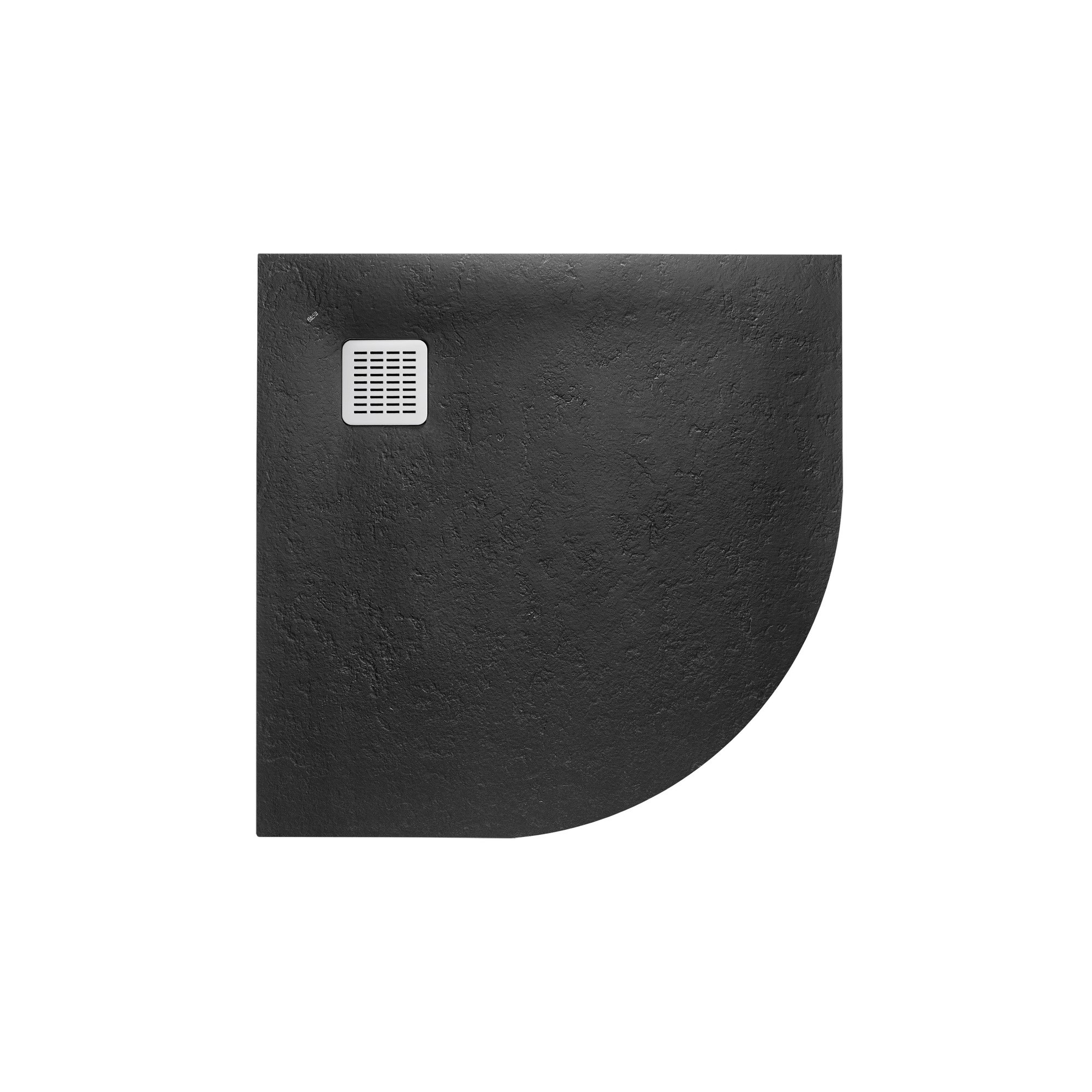 Roca Terran Superslim STONEX® Duş Teknesi, Çerçevesiz, 900 x 900 x 28 mm, (R550), Siyah AP10538438401400