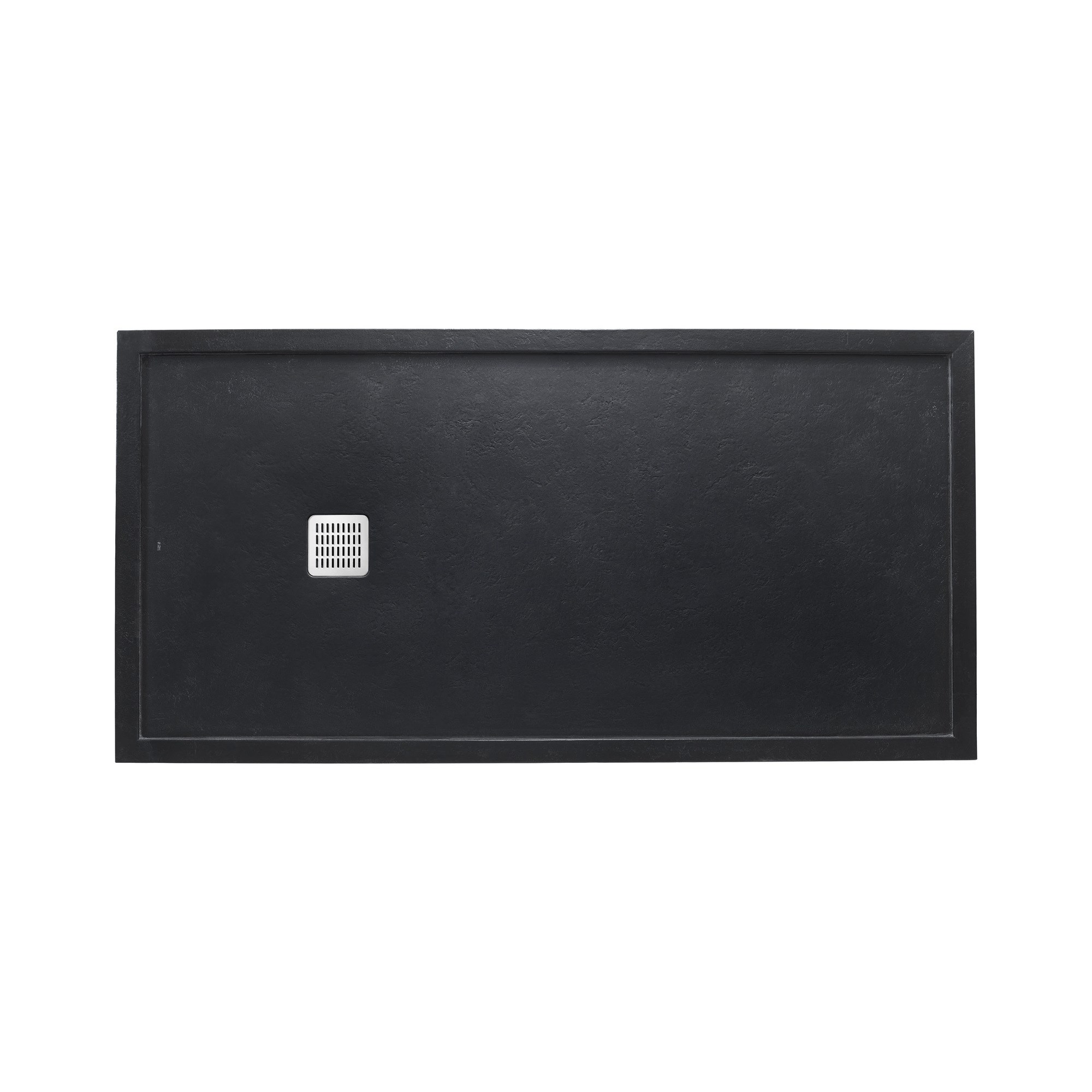 Roca Terran Superslim STONEX® Duş Teknesi, Çerçeveli, 1000 x 700 x 36 mm, Siyah AP1023E82BC41400