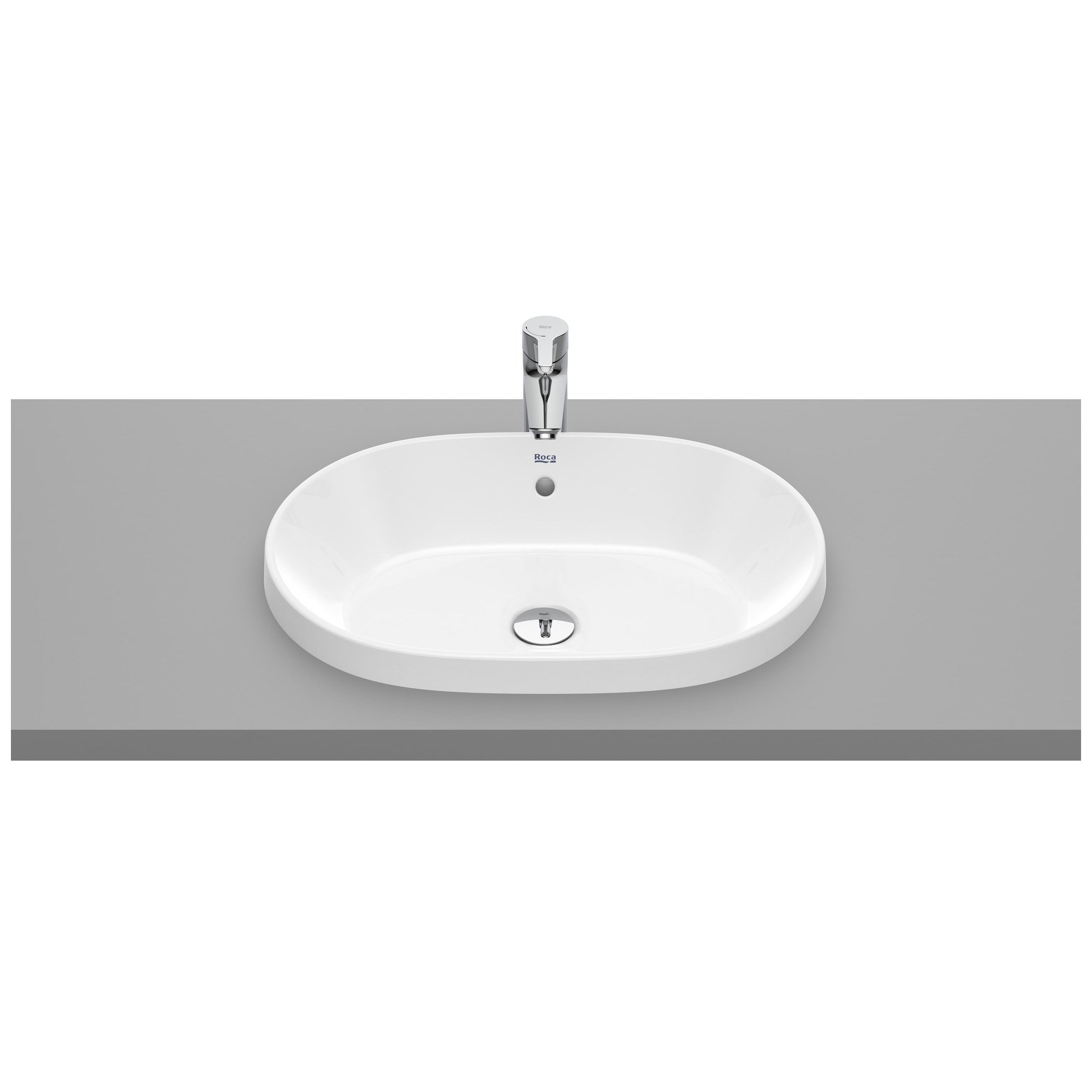 Roca The Gap Round Tezgah Üstü Gömme Lavabo Beyaz 550 x 390 mm A3270Y5000