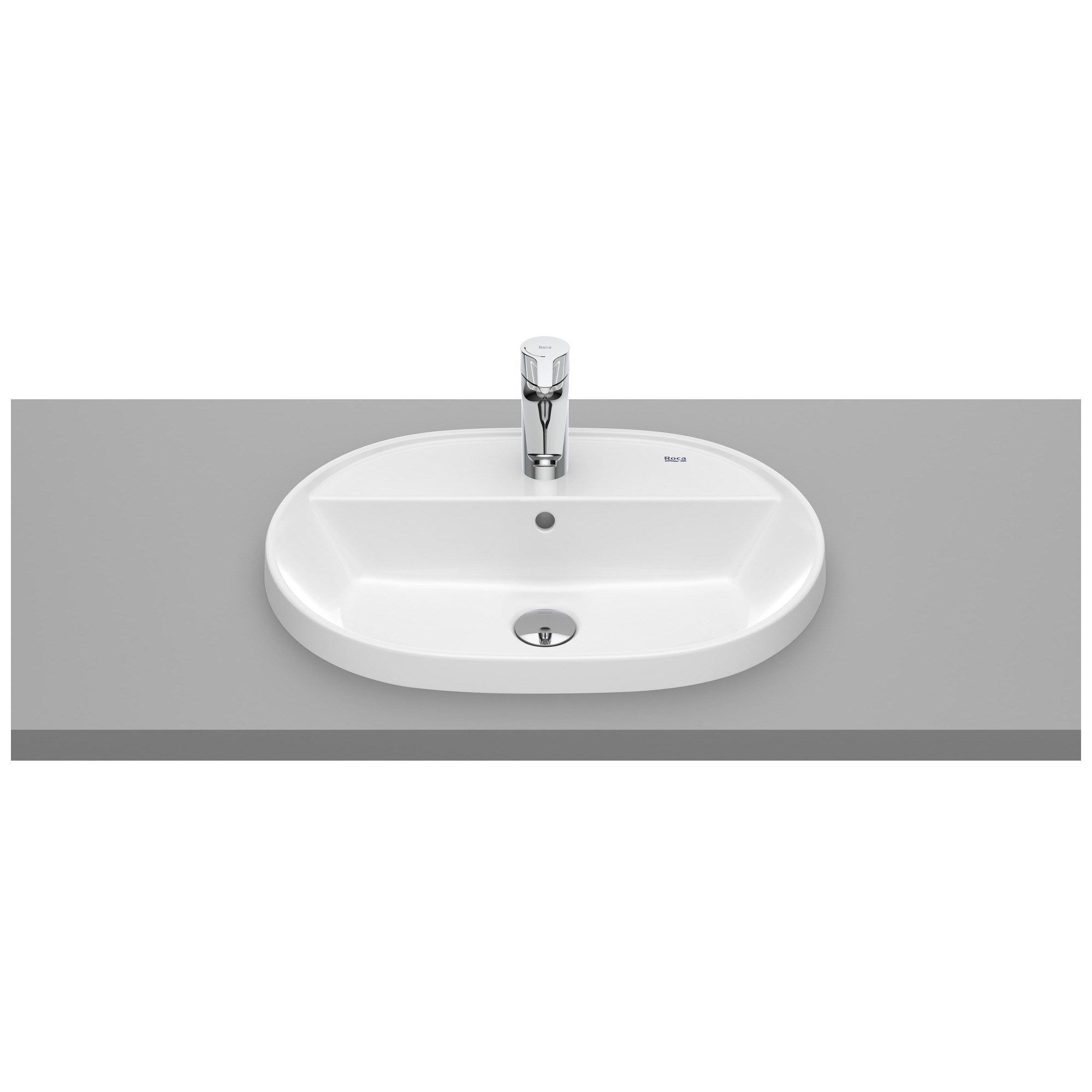 Roca The Gap Round Tezgah Üstü Gömme Lavabo Beyaz 550 x 400 mm A3270Y6000