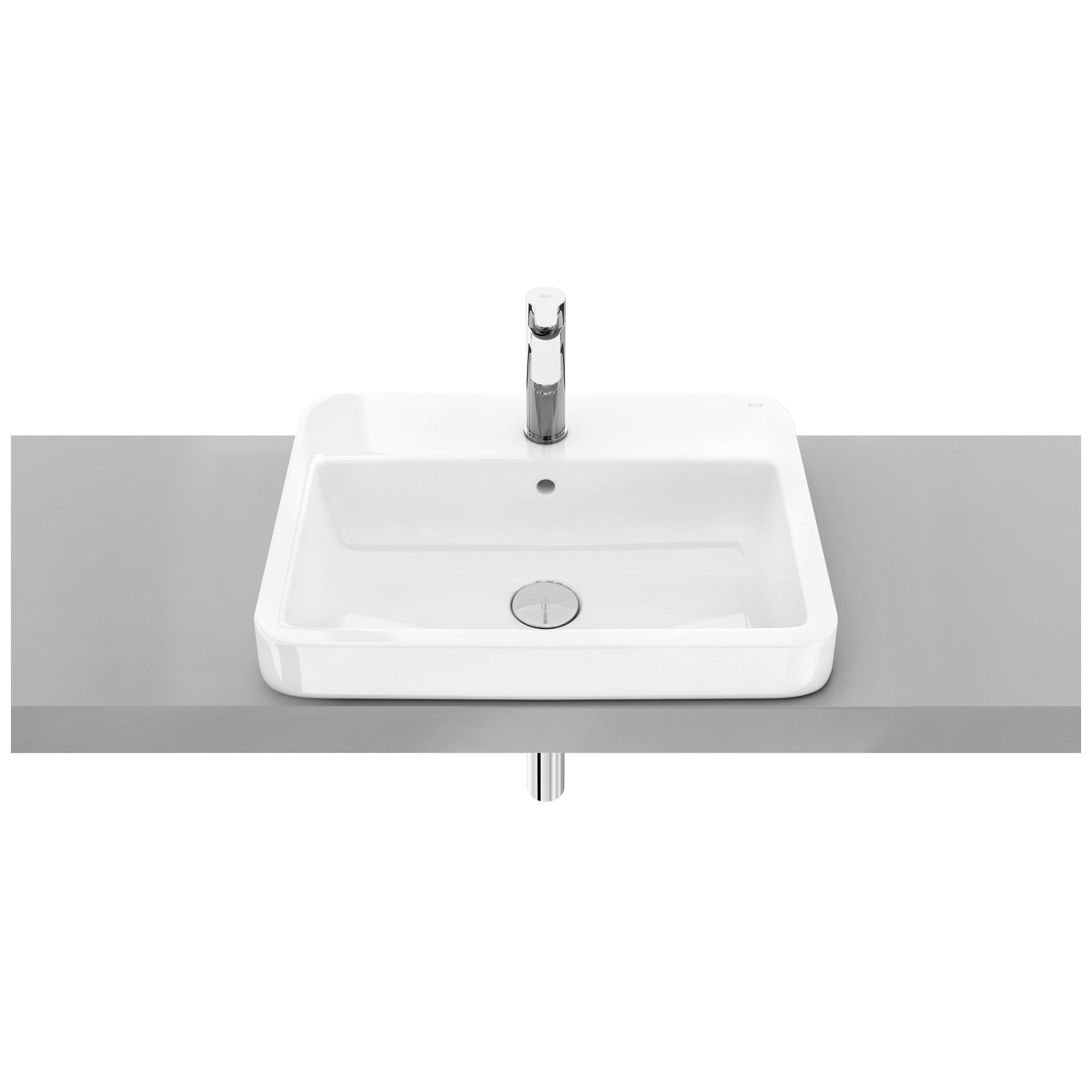 Roca The Gap Soft Tezgah Üstü Gömme Lavabo Beyaz 550 x 410 mm A32747V000