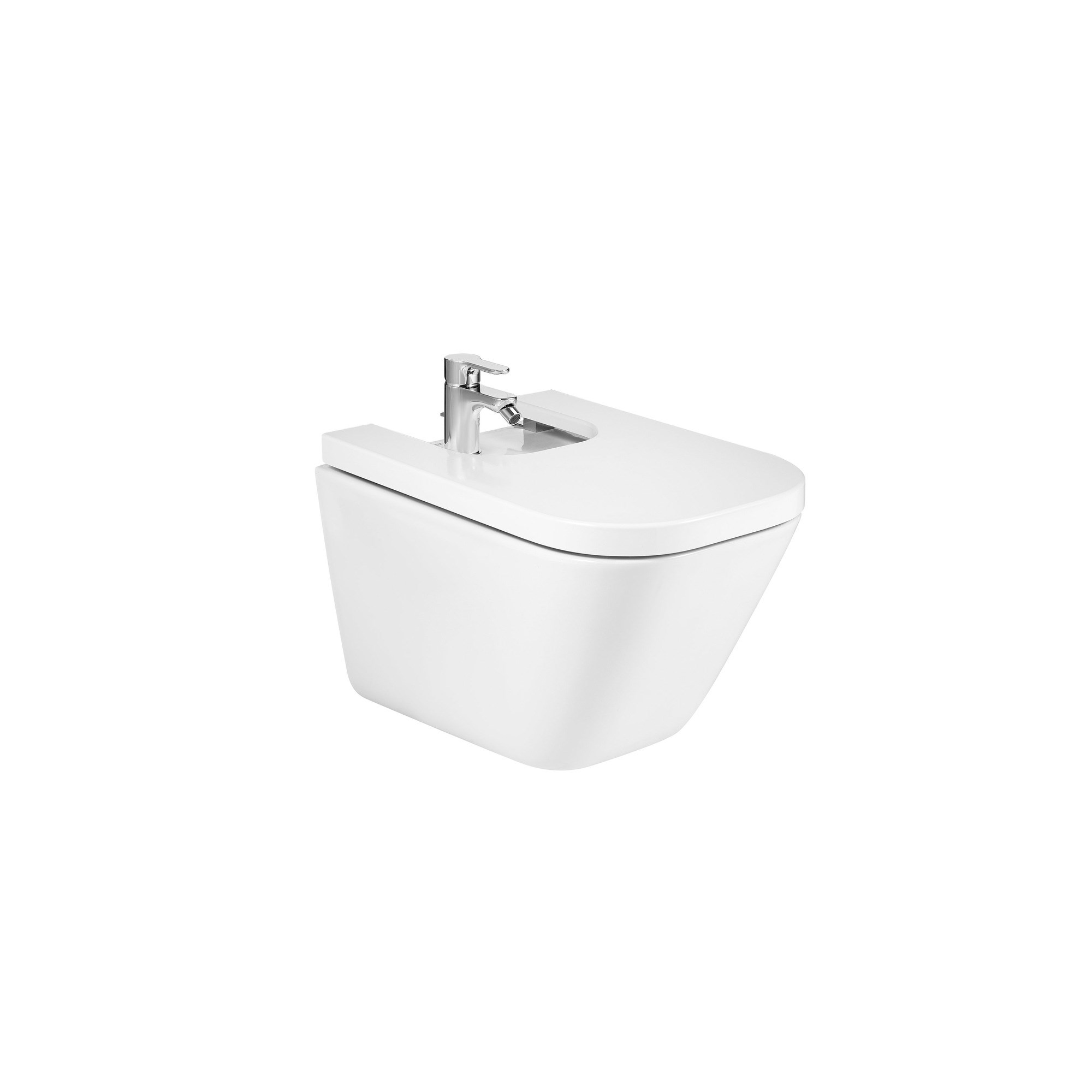 Roca The Gap Square Asma Bide, Beyaz, 540 mm, Tek Batarya Delikli A357476000