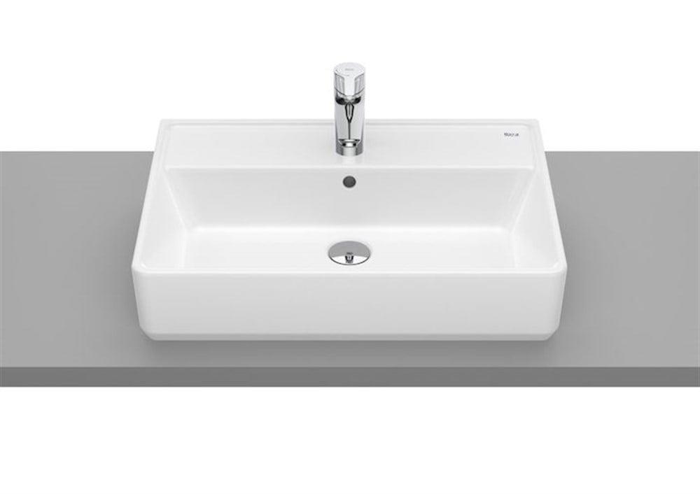 Roca The Gap Square Tezgah Üstü Lavabo Beyaz 600 x 420 mm A3270MN000 - A3270MN000