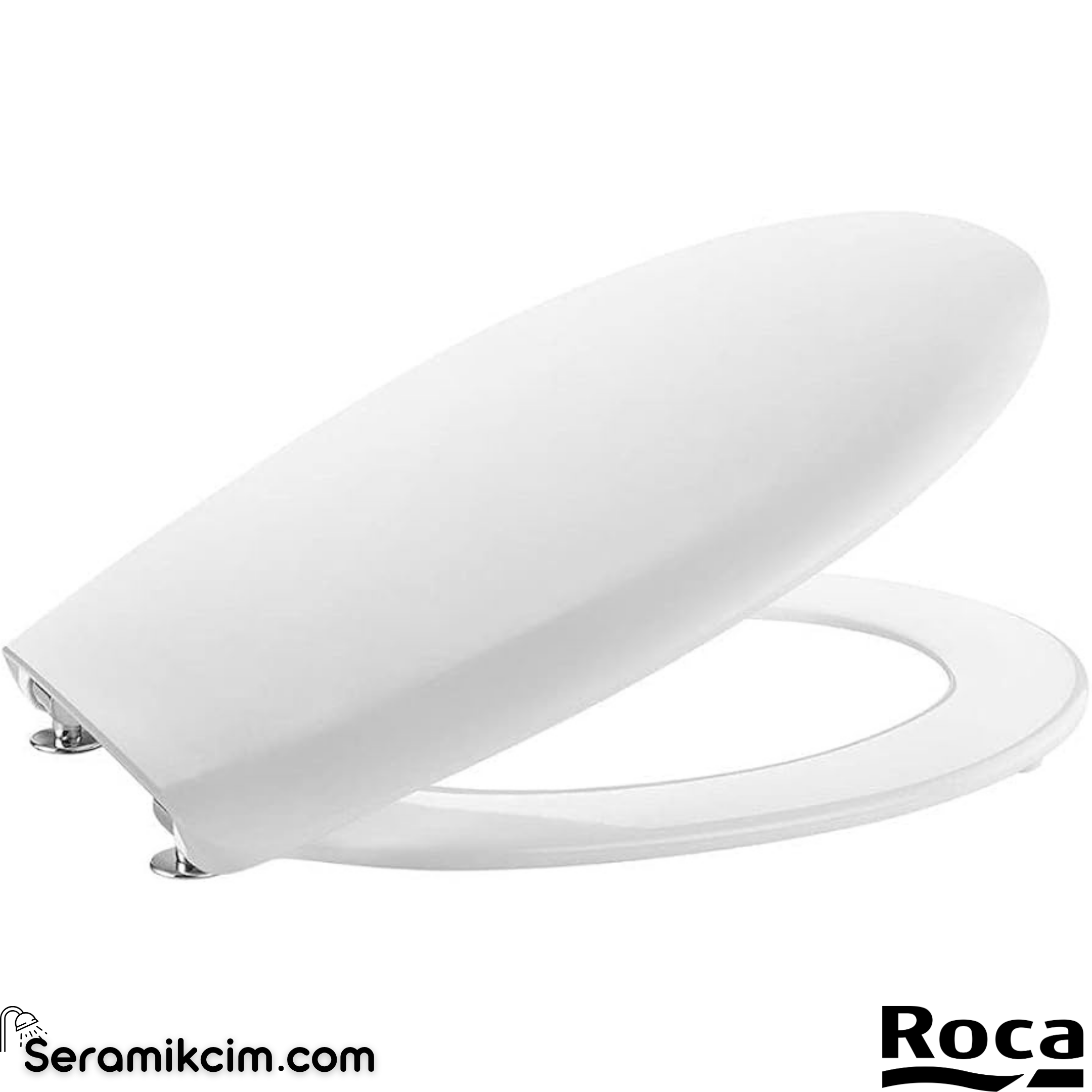 Roca Victoria Klozet Kapağı, Beyaz, Yavaş Kapanır