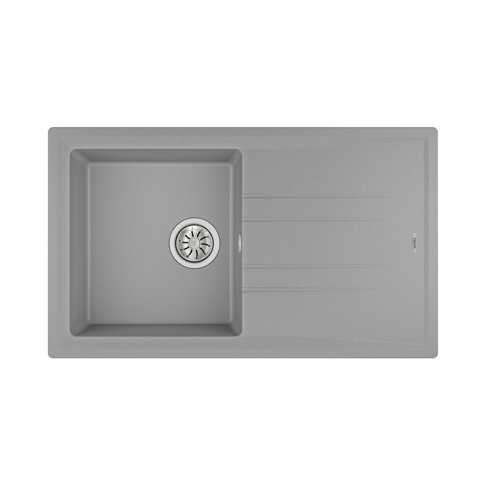 Teka Stone 50 B-TG 1B 1D Tek Hazneli Granit Eviye Metalik Gri 115330014