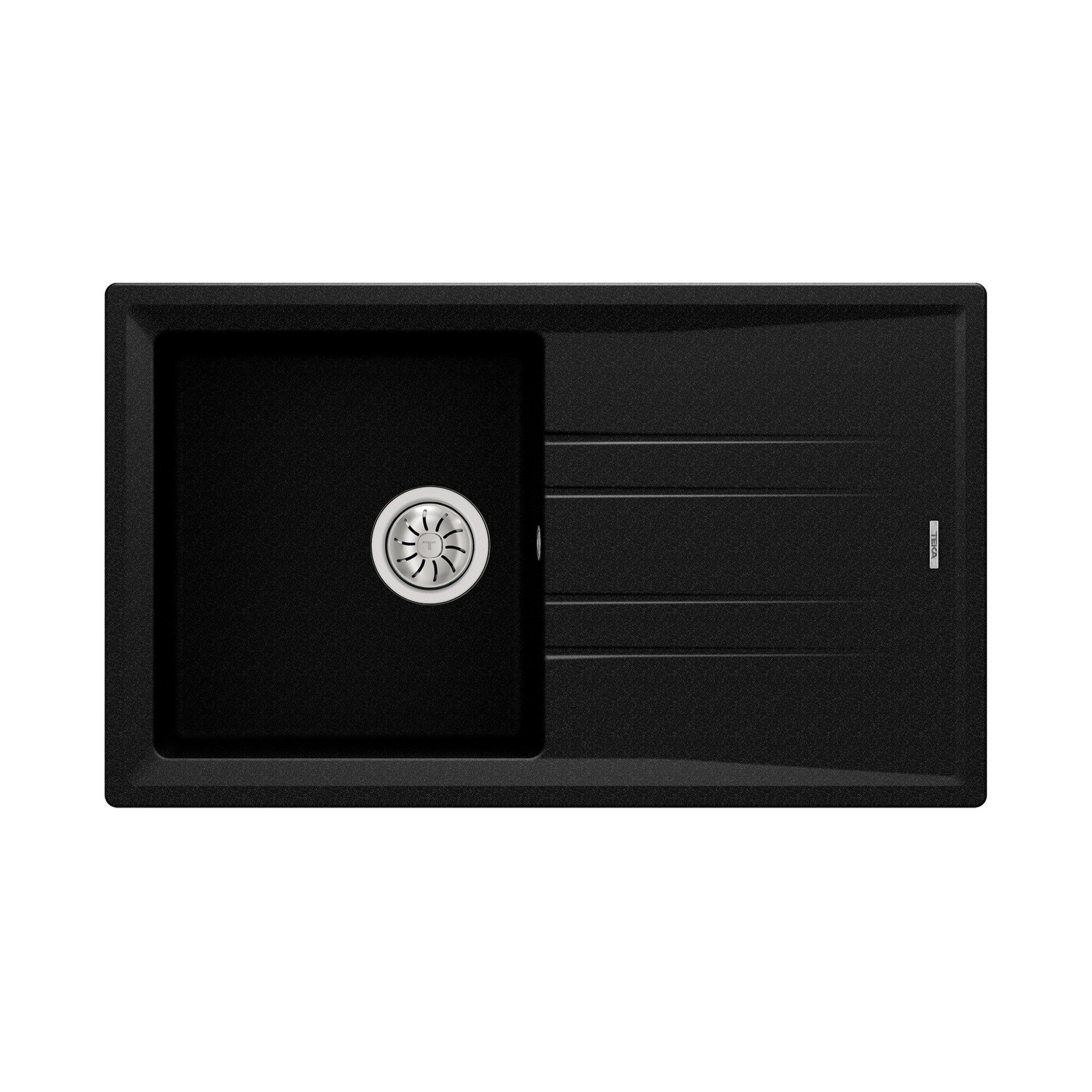 Teka Stone 50 B-TG 1B 1D Tek Hazneli Granit Eviye Metalik Siyah 115330017
