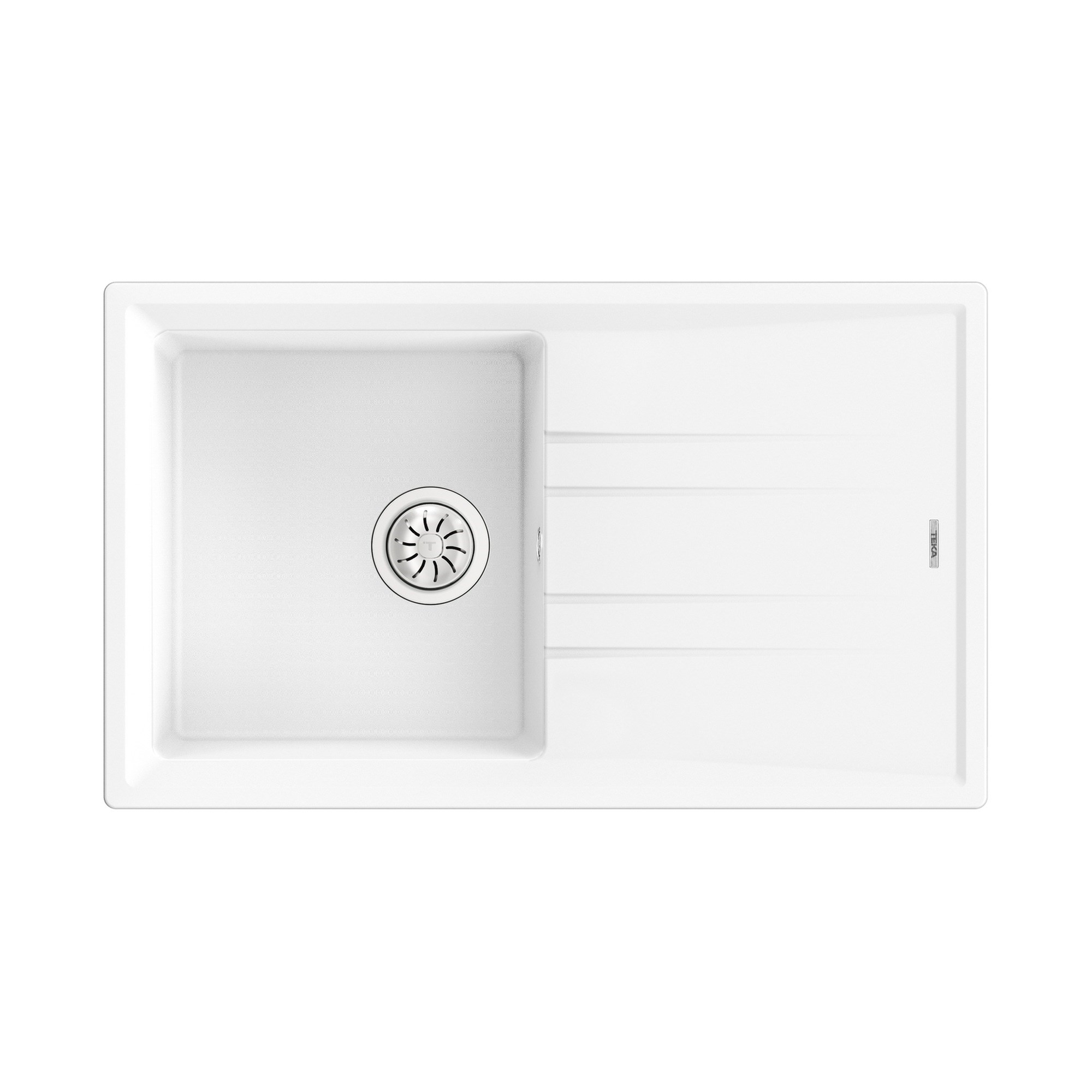 Teka Stone 50 B-TG 1B 1D Tek Hazneli Granit Eviye Beyaz 115330019