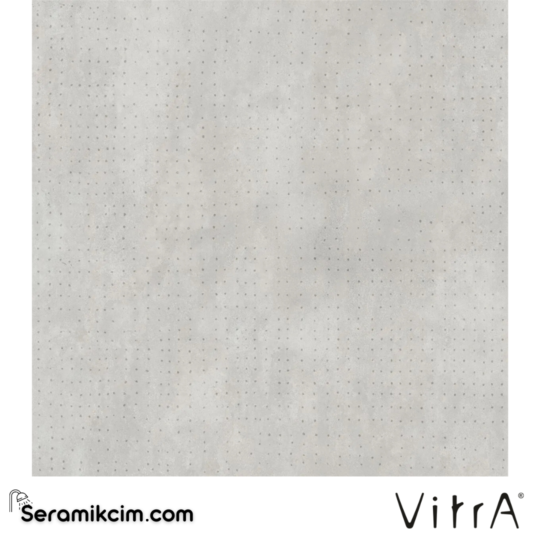 VitrA 120X120 Cemental Açık Gri Nokta Dekor R10B 7R K953474R0001VTS0 - K953474R0001VTS0