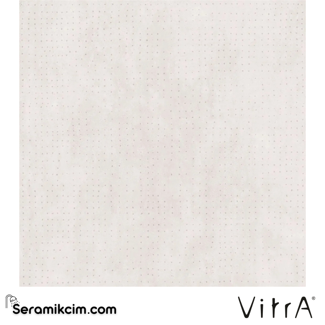 VitrA 120X120 Cemental Beyaz Nokta Dekor R10B 7R K953471R0001VTS0 - K953471R0001VTS0