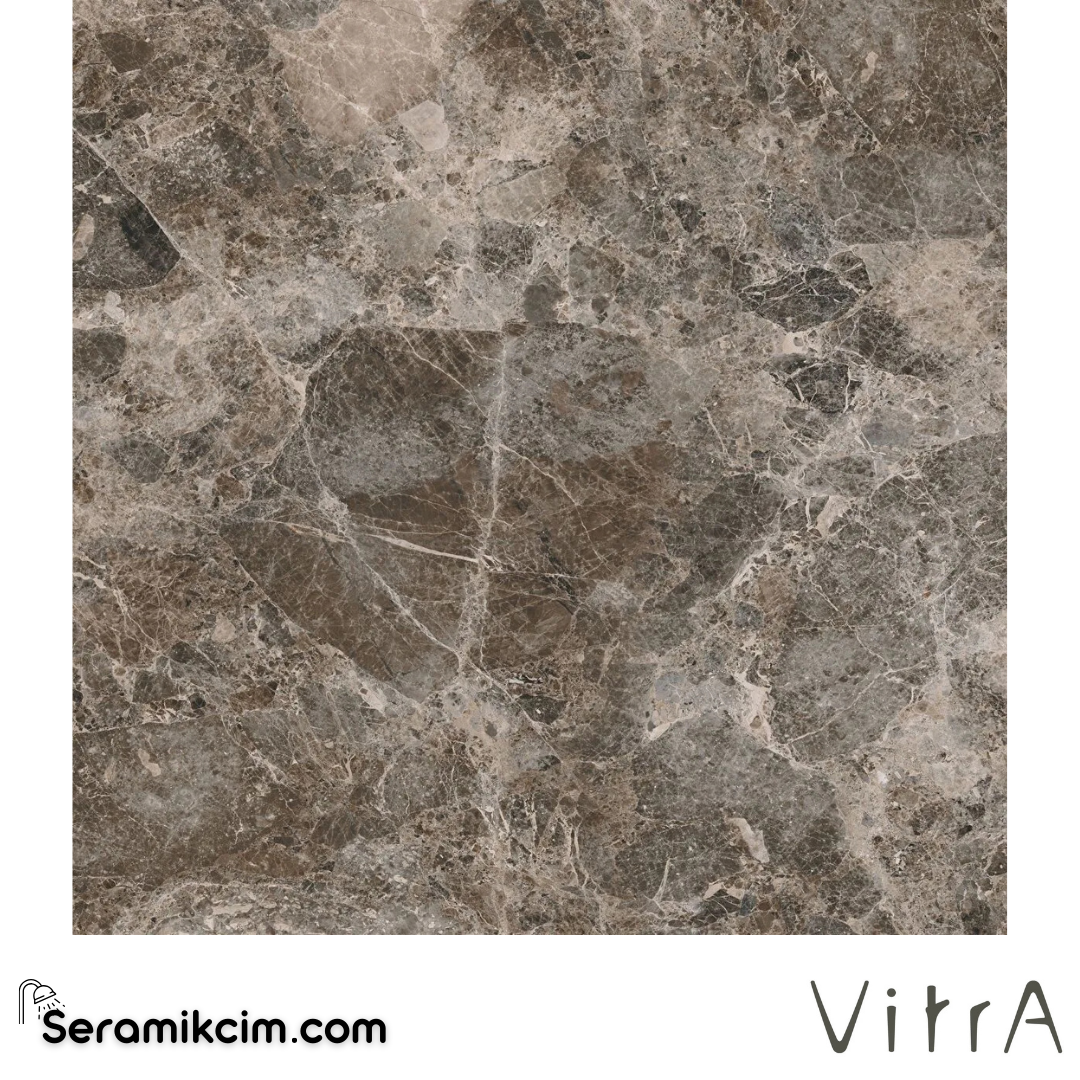 VitrA 120X120 Marbleart Emparador Grej 7Flpr K954846FLPR1VTS0 - K954846FLPR1VTS0