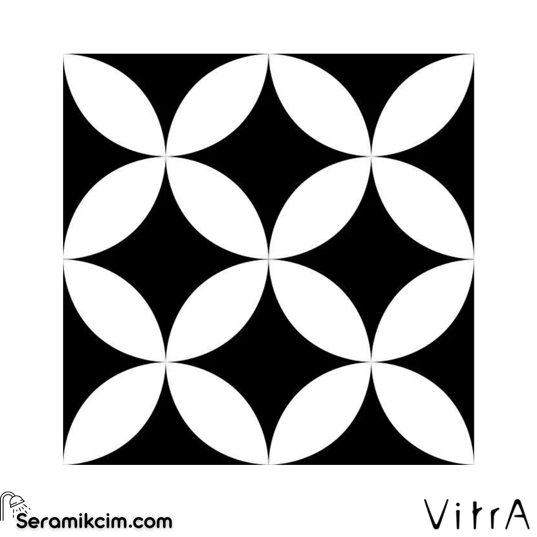 Vitra 15X15 RetroMix S&B Daire Neg. M Ptv+36