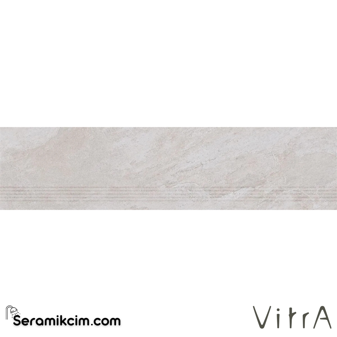 VitrA 30X120 Quarstone Beyaz Basamak R10B 7R K951929R0001VTET - K951929R0001VTET