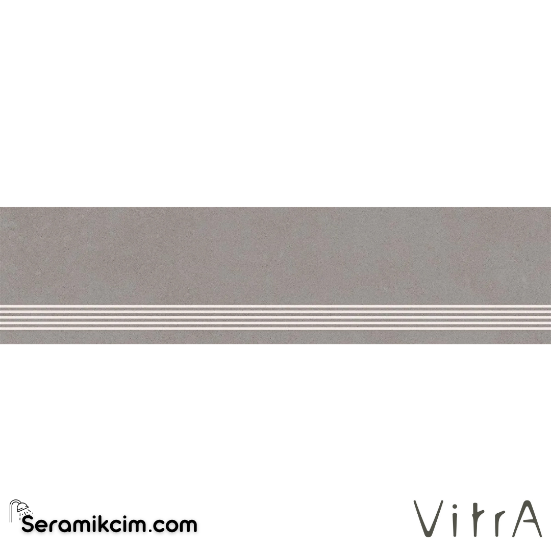 VitrA 30X120 Sense Açık Gri Basamak Mat R10B 7R K951650R0001VTET - K951650R0001VTET