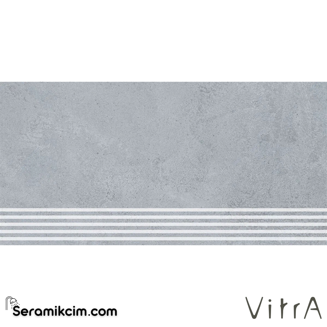VitrA 30X60 Betonx Açık Gri Basamak Mat R10B 7R K949981R0001VTE0 - K949981R0001VTE0