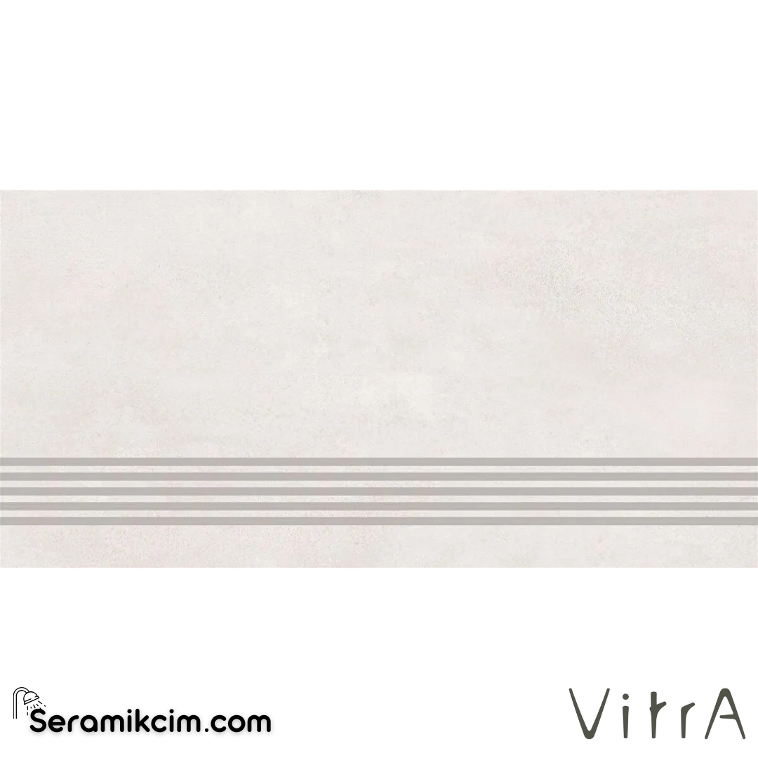 VitrA 30X60 Cemental Beyaz Basamak R10B 7R K953071R0001VTE0 - K953071R0001VTE0