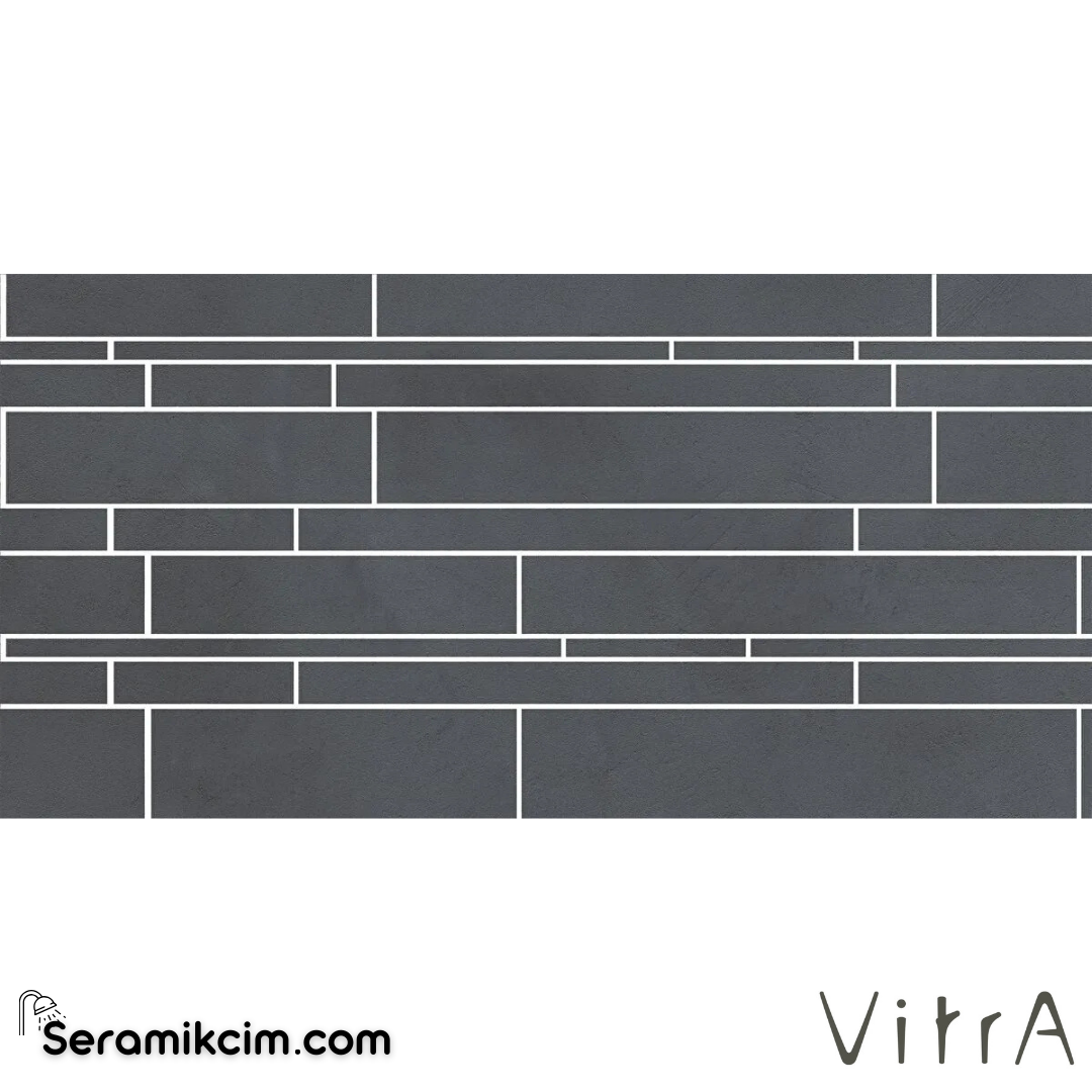 VitrA 30X60 Cementine Antrasit Multiksm Brd Mat7R K9504558R001VTE0 - K9504558R001VTE0