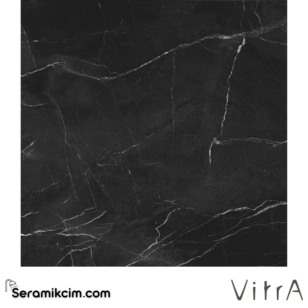 Vitra 45X45 Marmori St.Laurent Siyah Mat K94975800001VTE0 - K94975800001VTE0