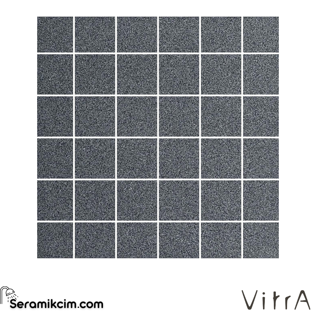 Vitra 5X5 Dotti Koyu Gri Mat R10B(Nf) Nr