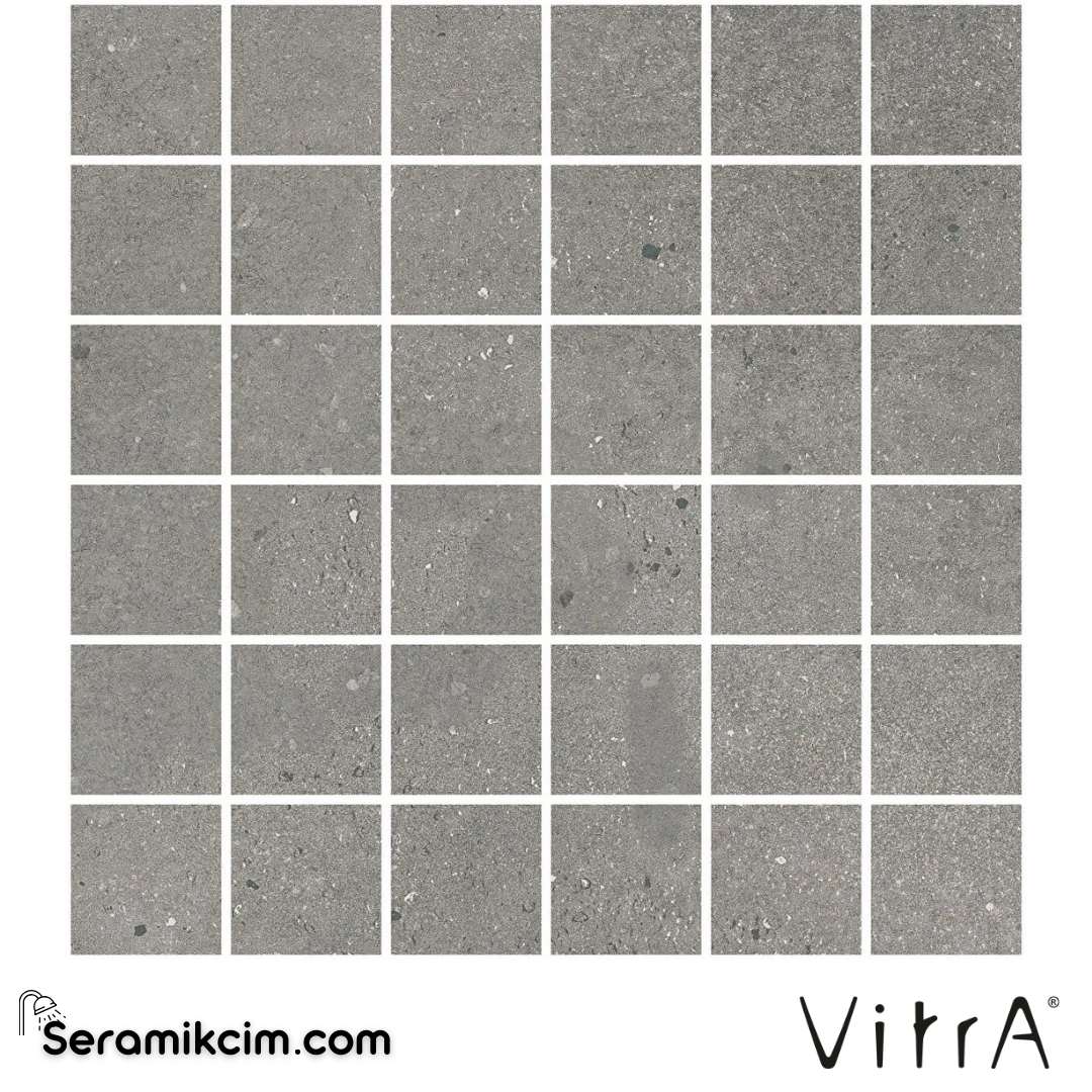 VitrA 5X5 Flakestone Koyu Gri Ksmmzk R10B 7R K9511488R001VTE0 - K9511488R001VTE0
