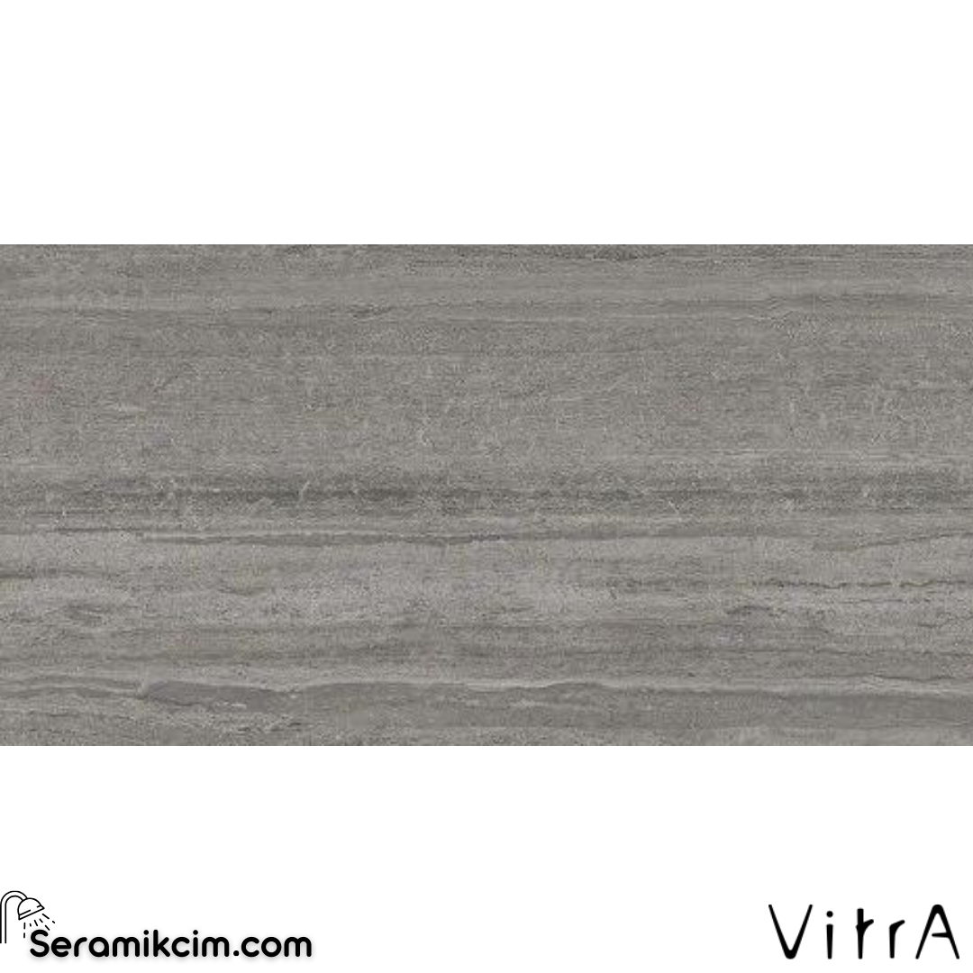 Vitra 60X120 Urban Travertino Koyu Grej Mat R10A 7R