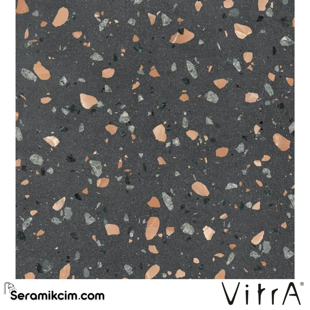 Vitra 60X60 Set6.0 Terrazzo Antrasit Mat R10A 7R K950795R0001VTE0 - K950795R0001VTE0