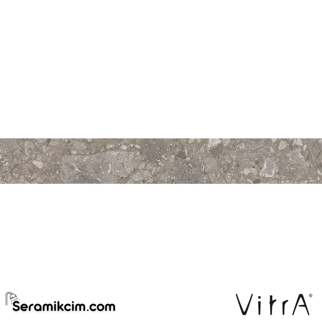 VitrA 8.5X60 Ceppostone Koyu Grej Matr9 Boyalı Süpürgelik 7R K947528R0001VTE1 - K947528R0001VTE1