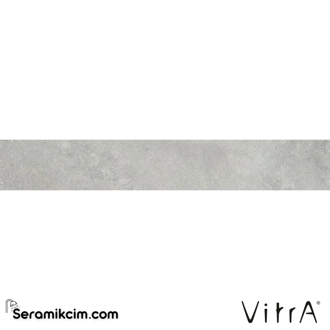 VitrA 8.5X60 Cementside Gri Boyalı Süpürgelik Mat 7R K952557R0001VTE0 - K952557R0001VTE0