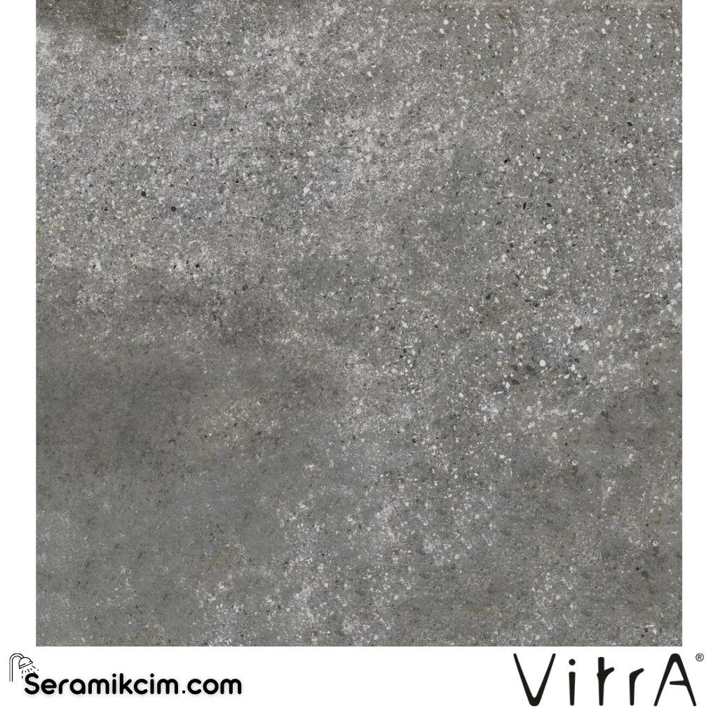 Vitra 80X80 CementMix Meso Koyu Gri Mat R10B 7R K950600R0001VTET - K950600R0001VTET