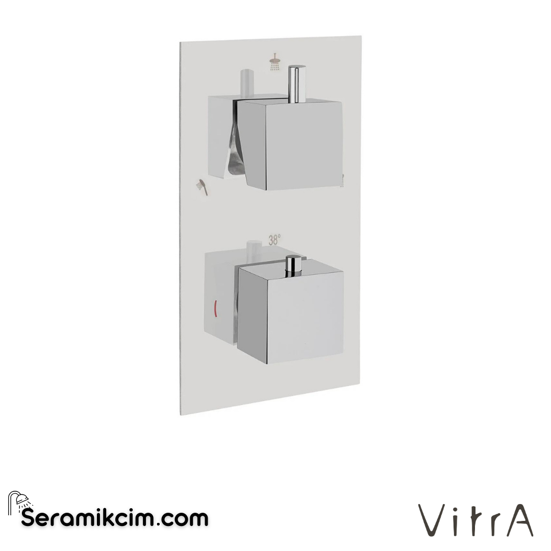Vitra Aquaheat S2 Ankastre Banyo/Duş Bataryası (3 Yollu Yönlendirici) - A47118